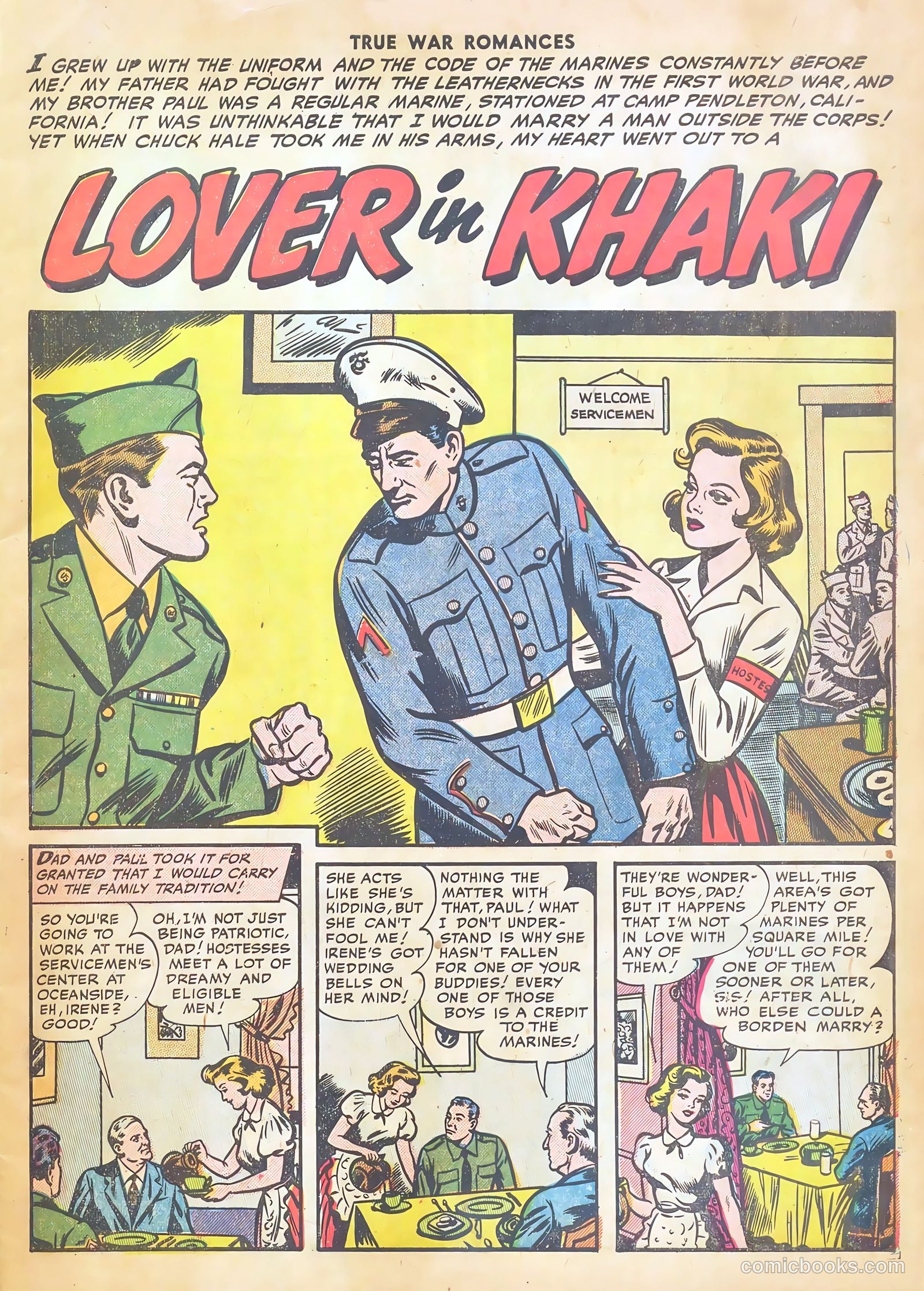 True War Romances #6 (1953) — page 3 of 37