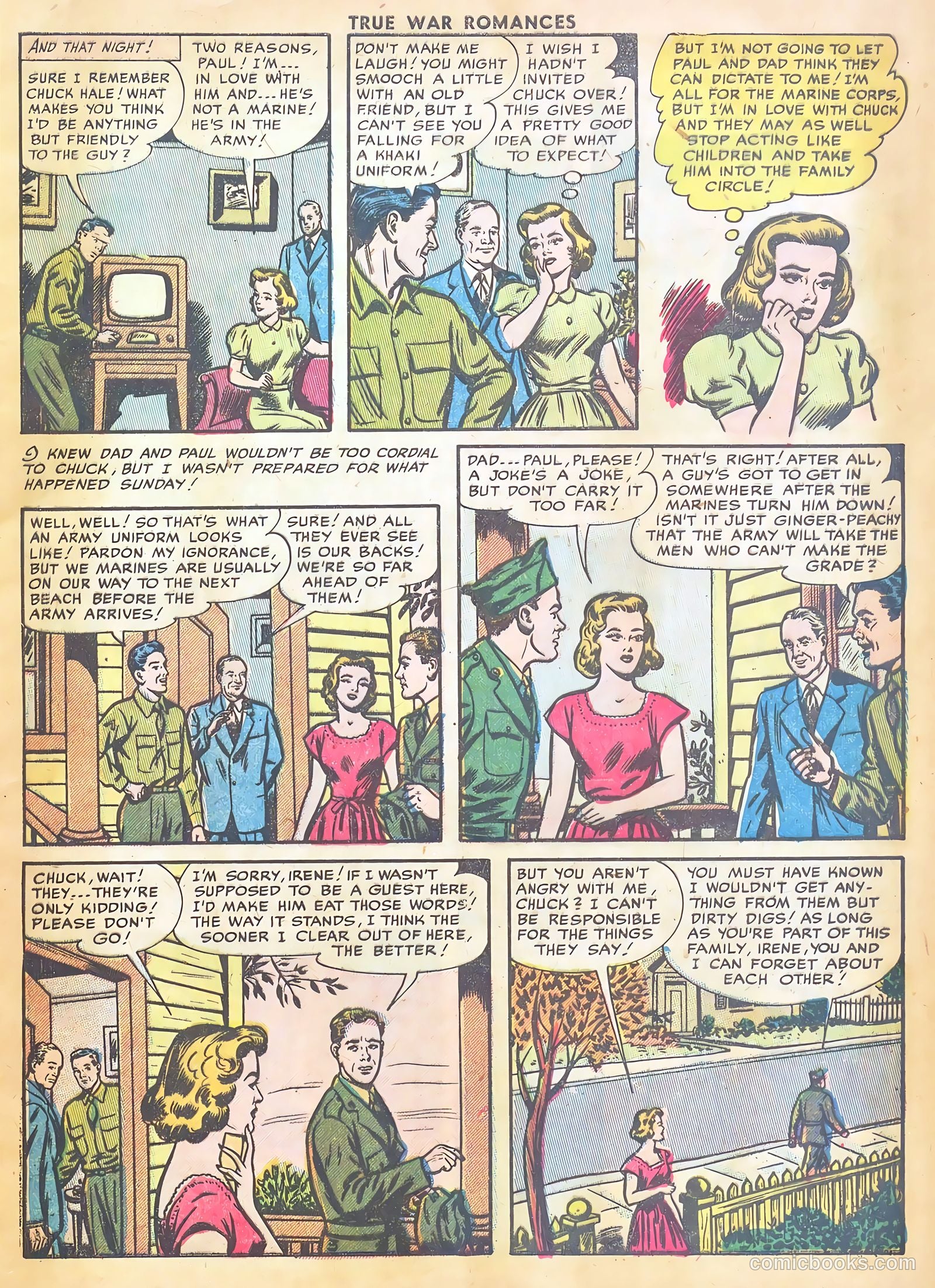 True War Romances #6 (1953) — page 5 of 37