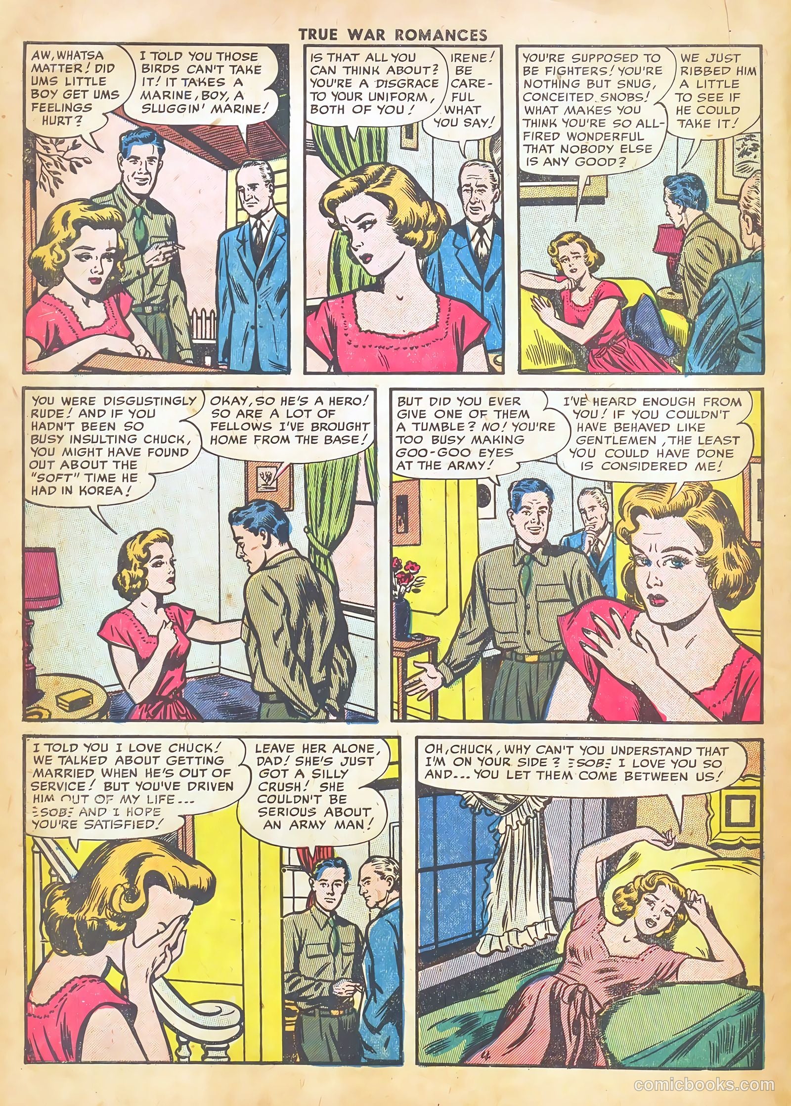 True War Romances #6 (1953) — page 6 of 37