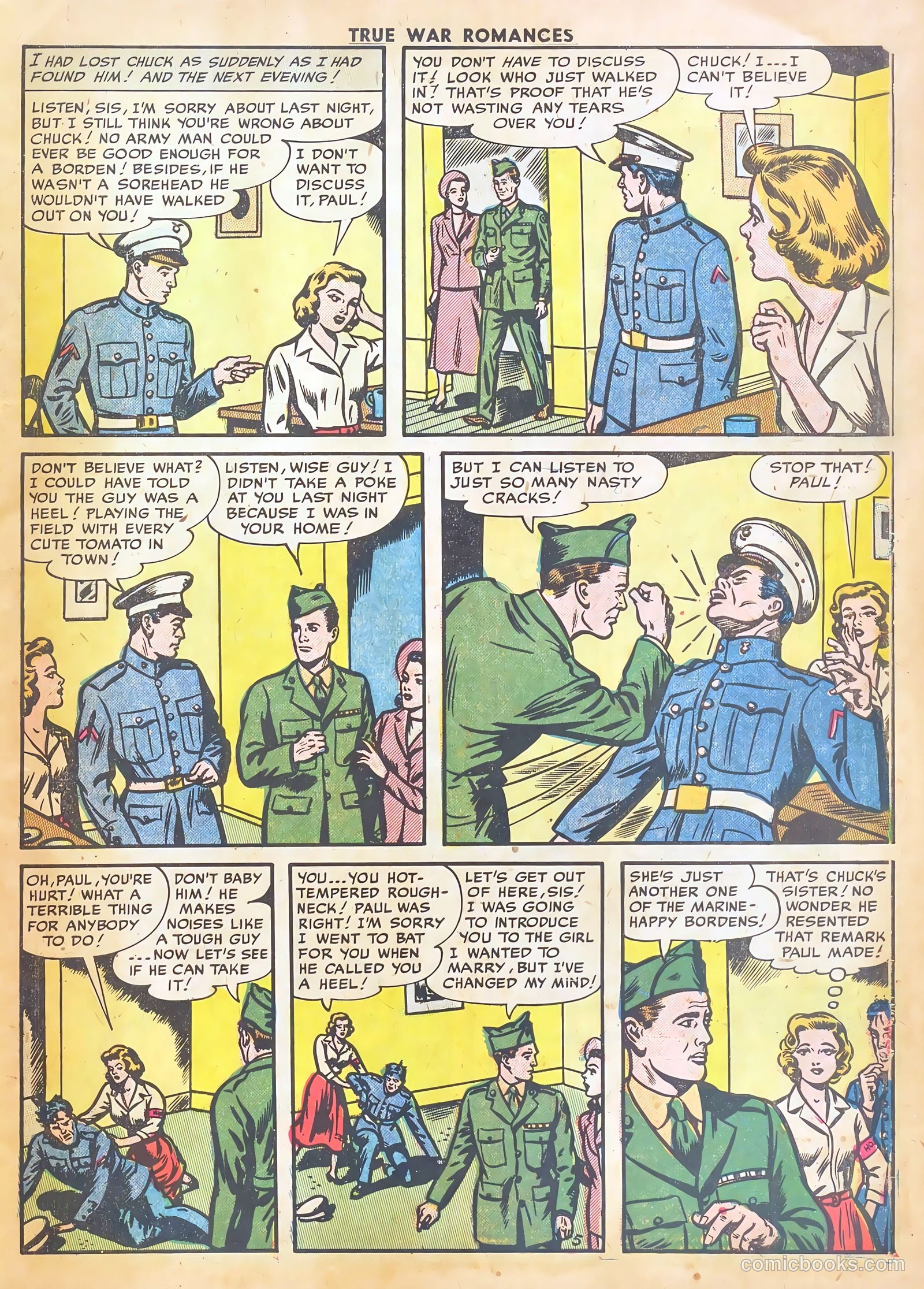 True War Romances #6 (1953) — page 7 of 37