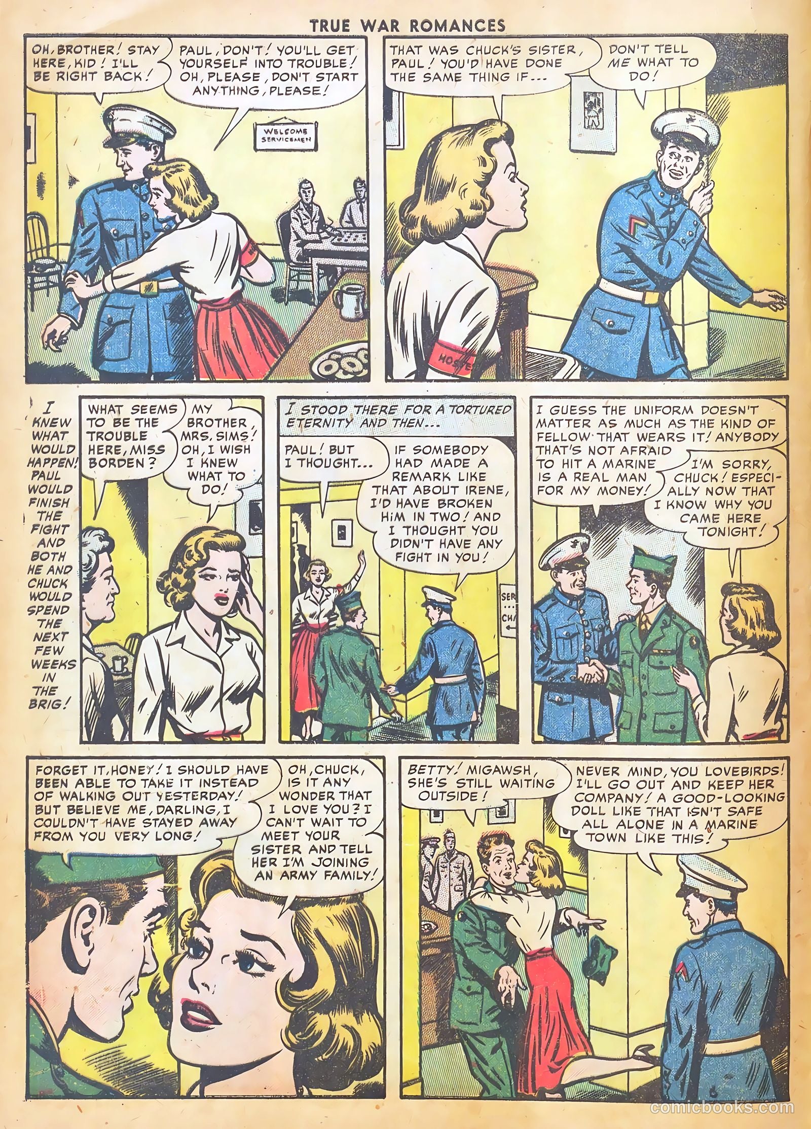True War Romances #6 (1953) — page 8 of 37