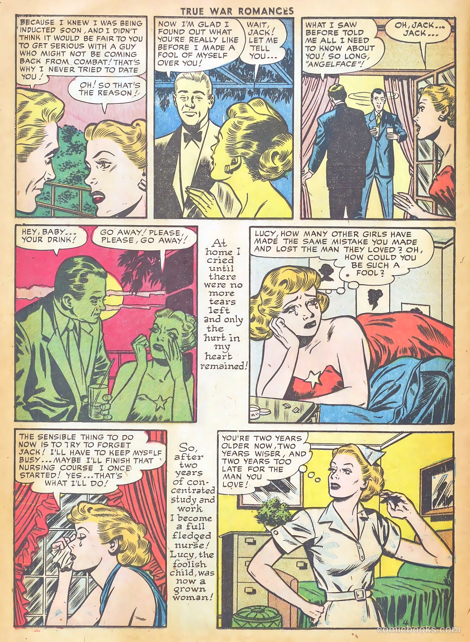 True War Romances #6 (1953) — page 12 of 37