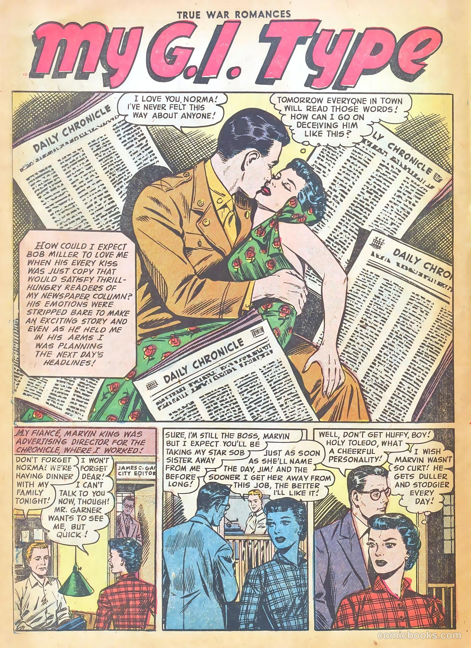 True War Romances #6 (1953) — page 18 of 37