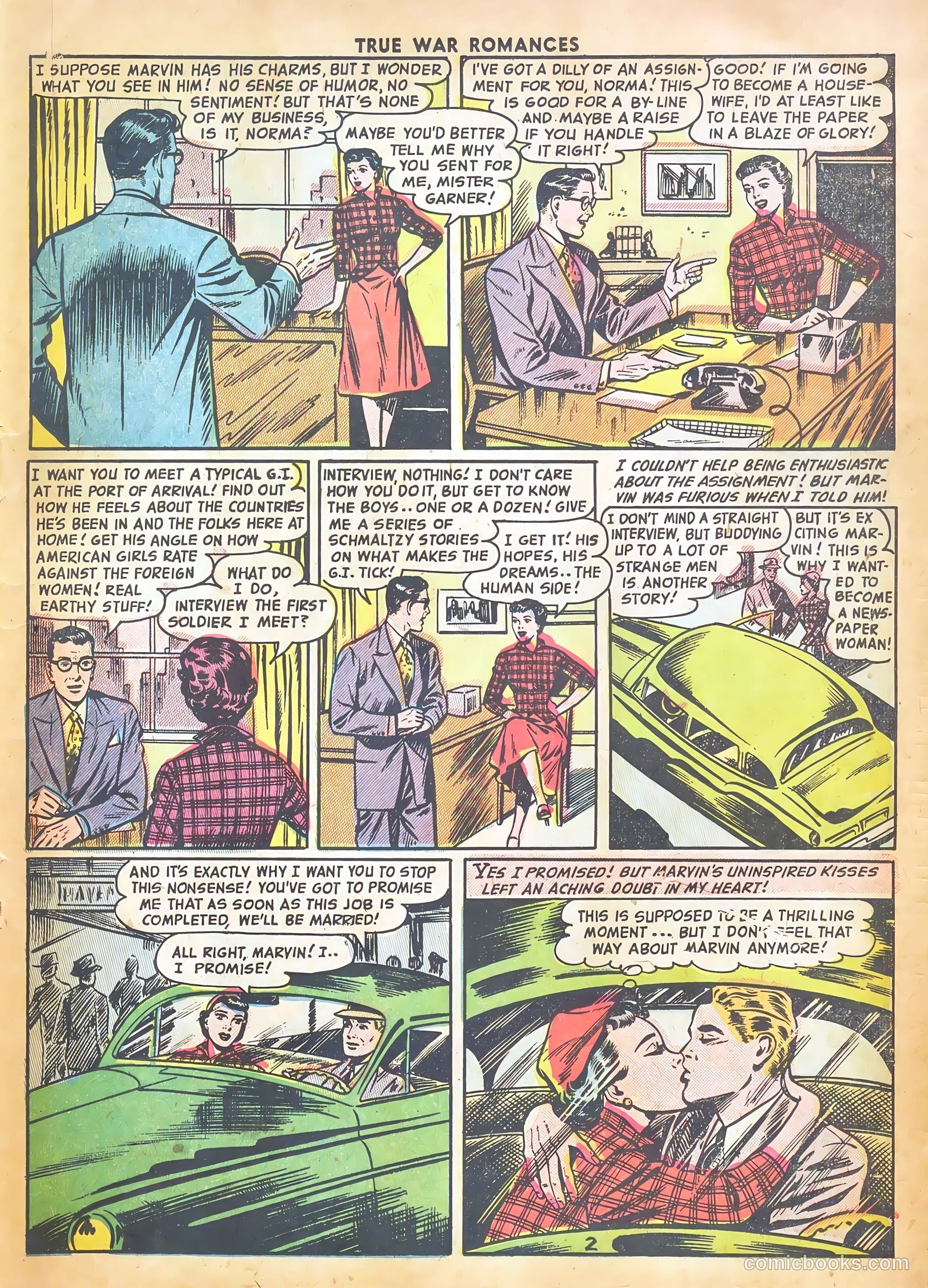 True War Romances #6 (1953) — page 19 of 37