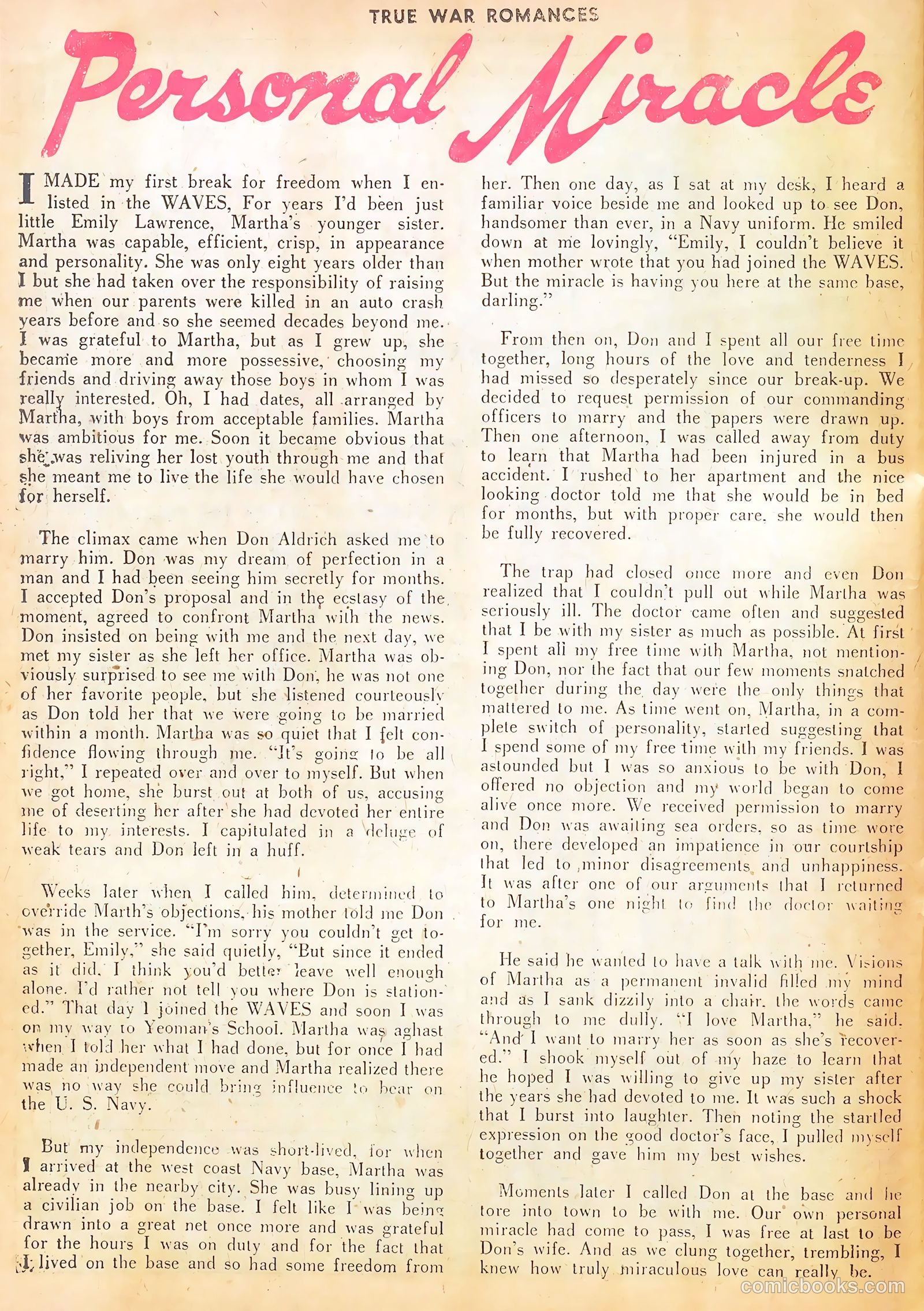 True War Romances #6 (1953) — page 26 of 37