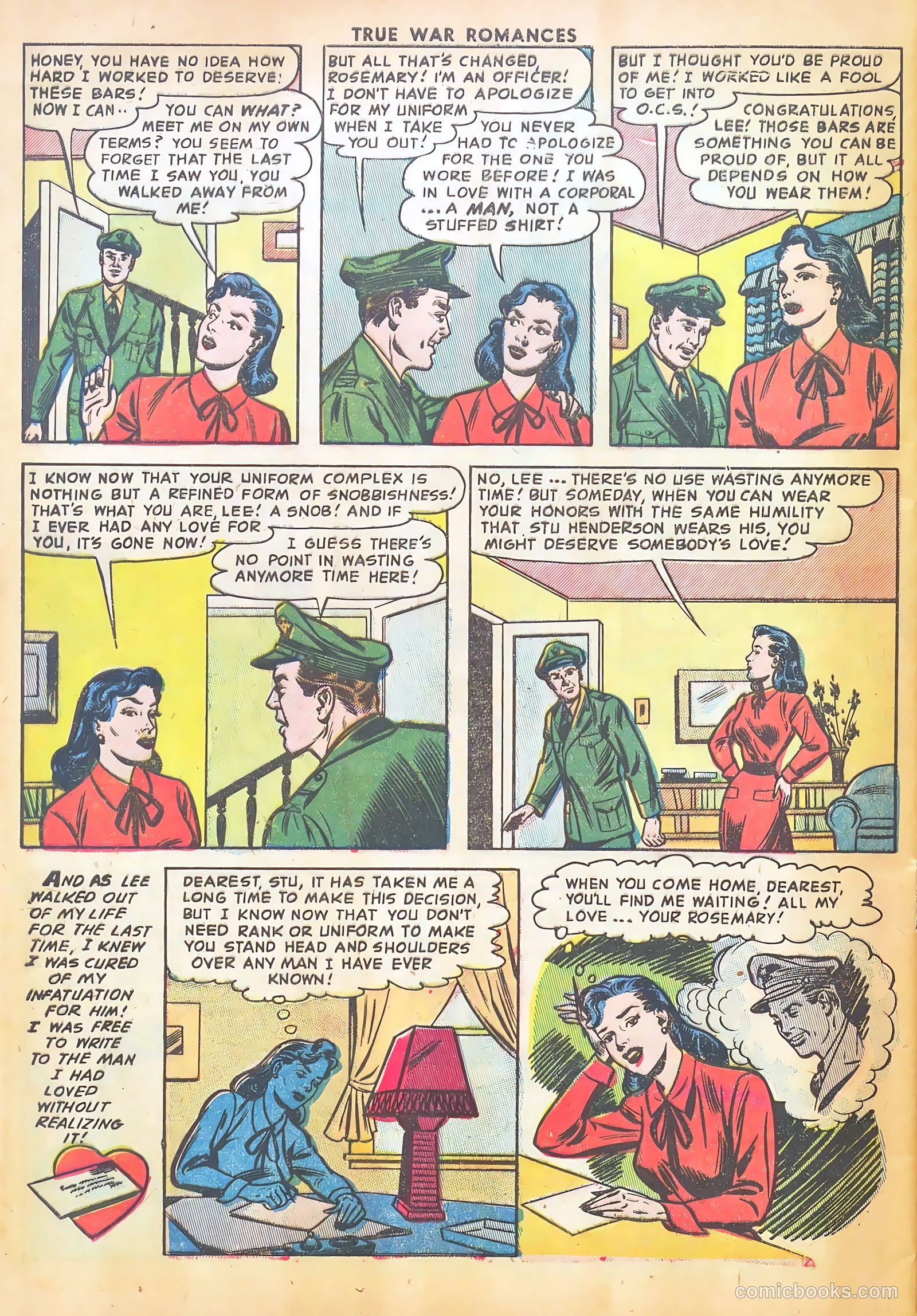 True War Romances #6 (1953) — page 32 of 37