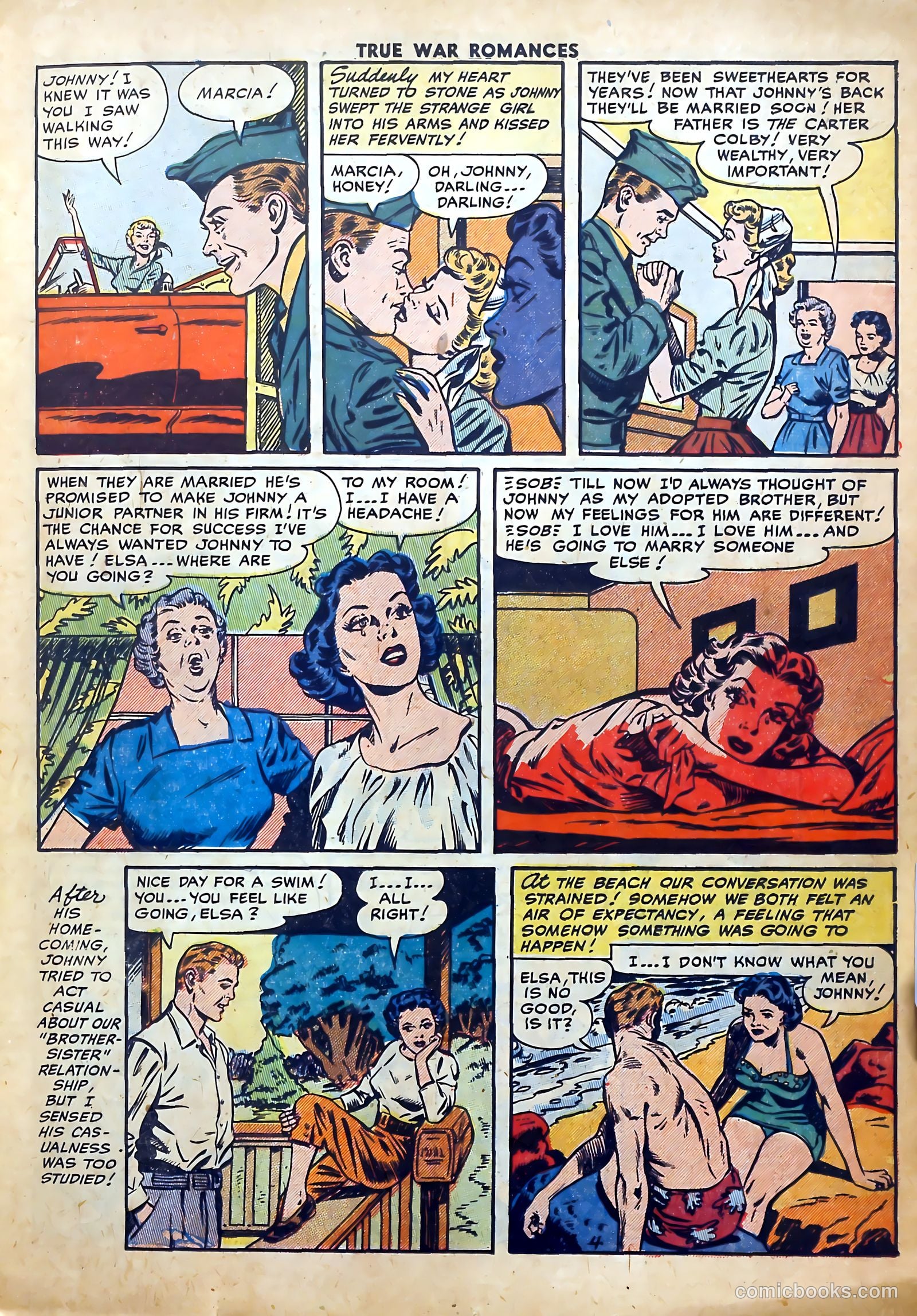 True War Romances #7 (1953) — page 15 of 36