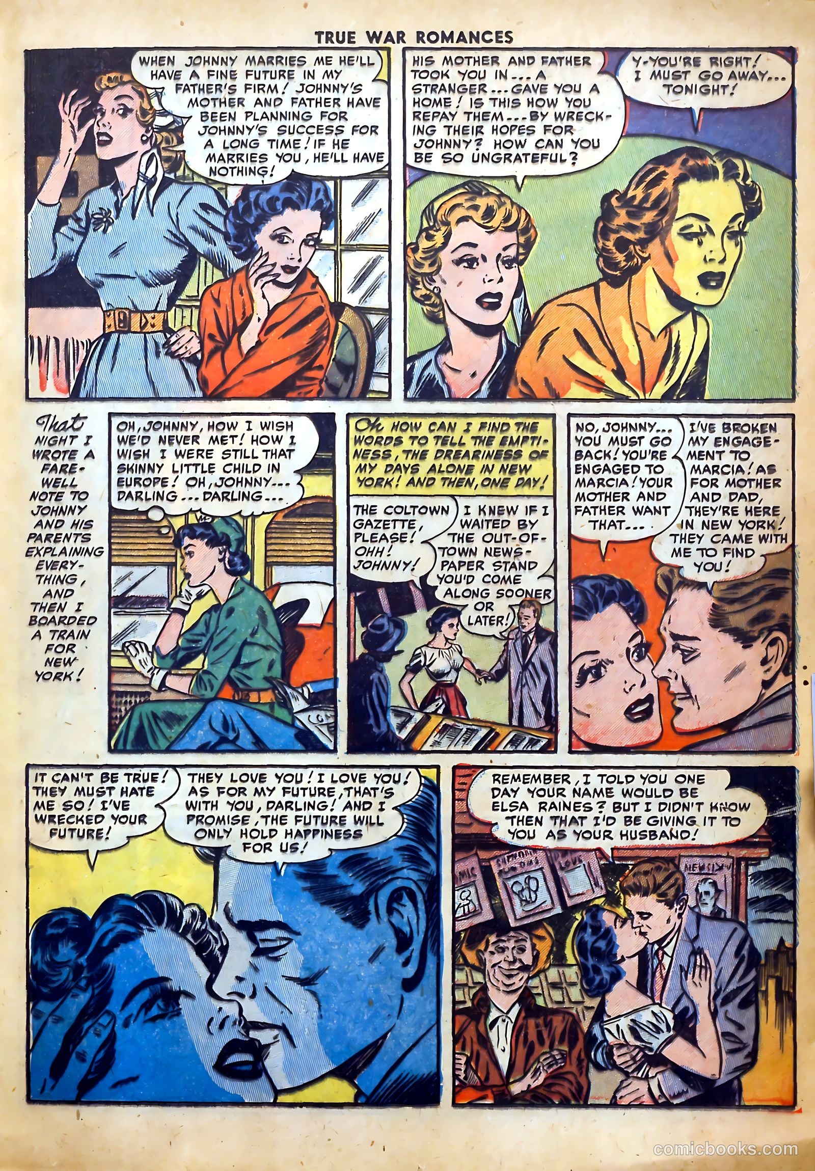 True War Romances #7 (1953) — page 17 of 36
