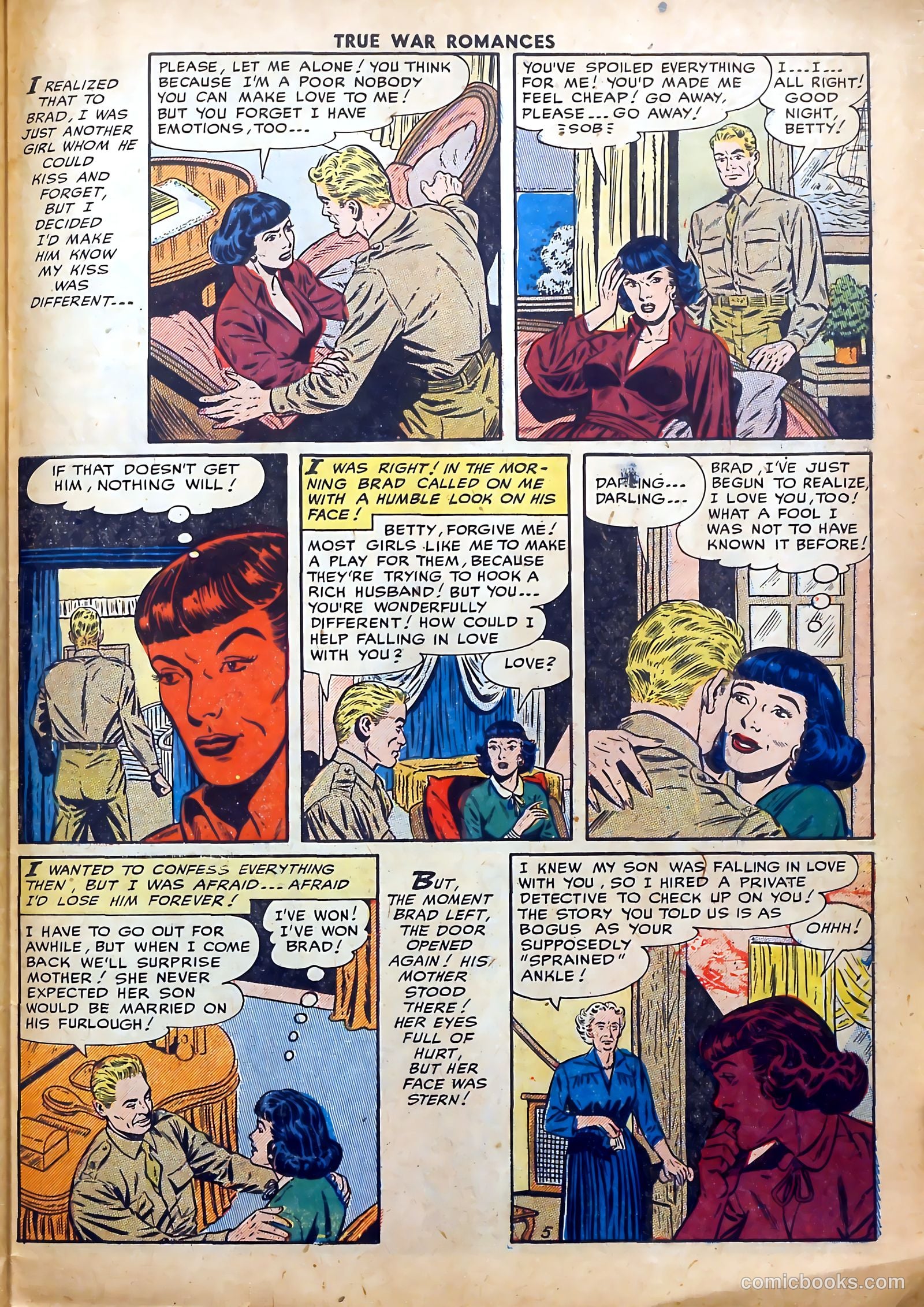 True War Romances #7 (1953) — page 31 of 36