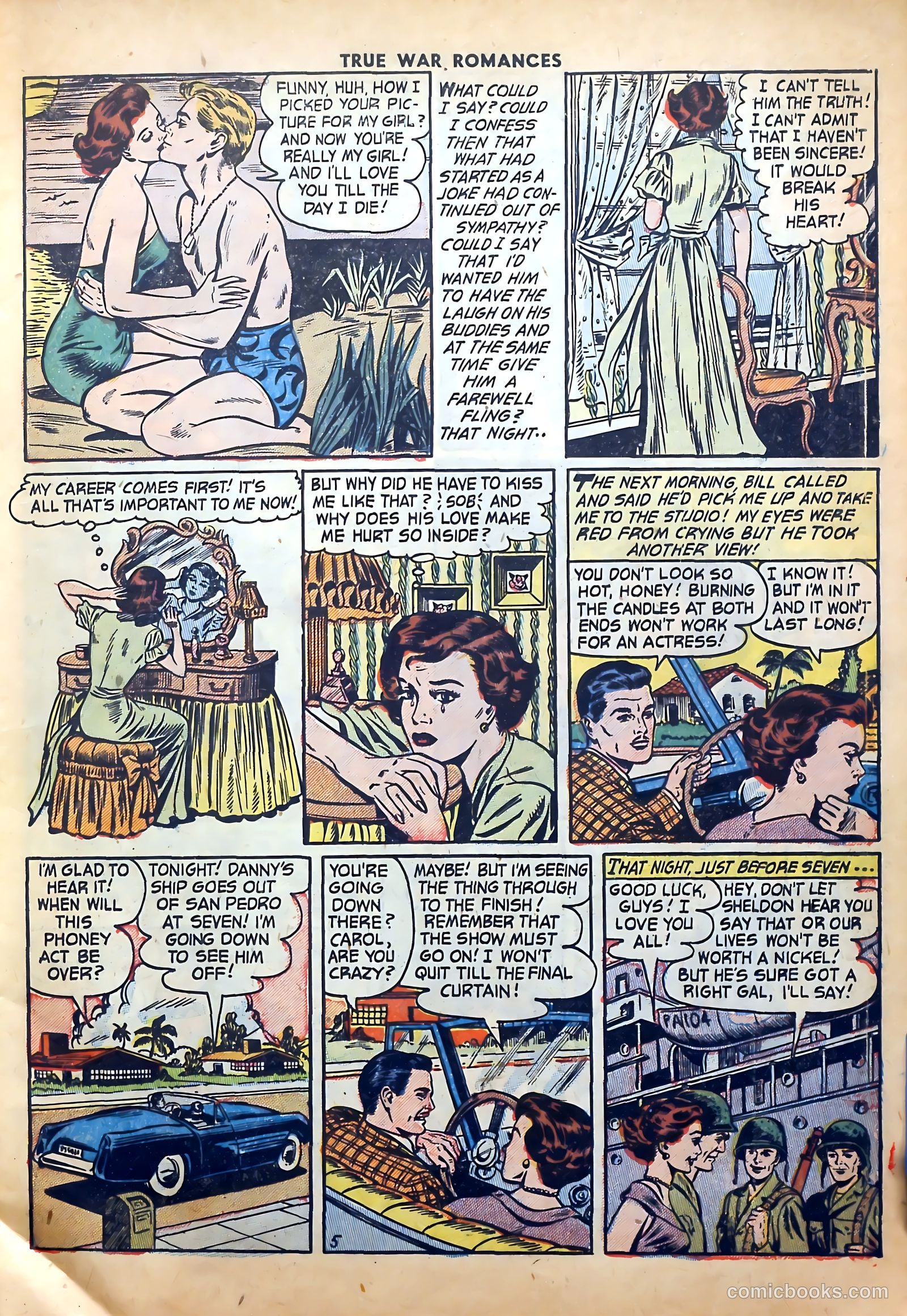 True War Romances #8 (1953) — page 7 of 36