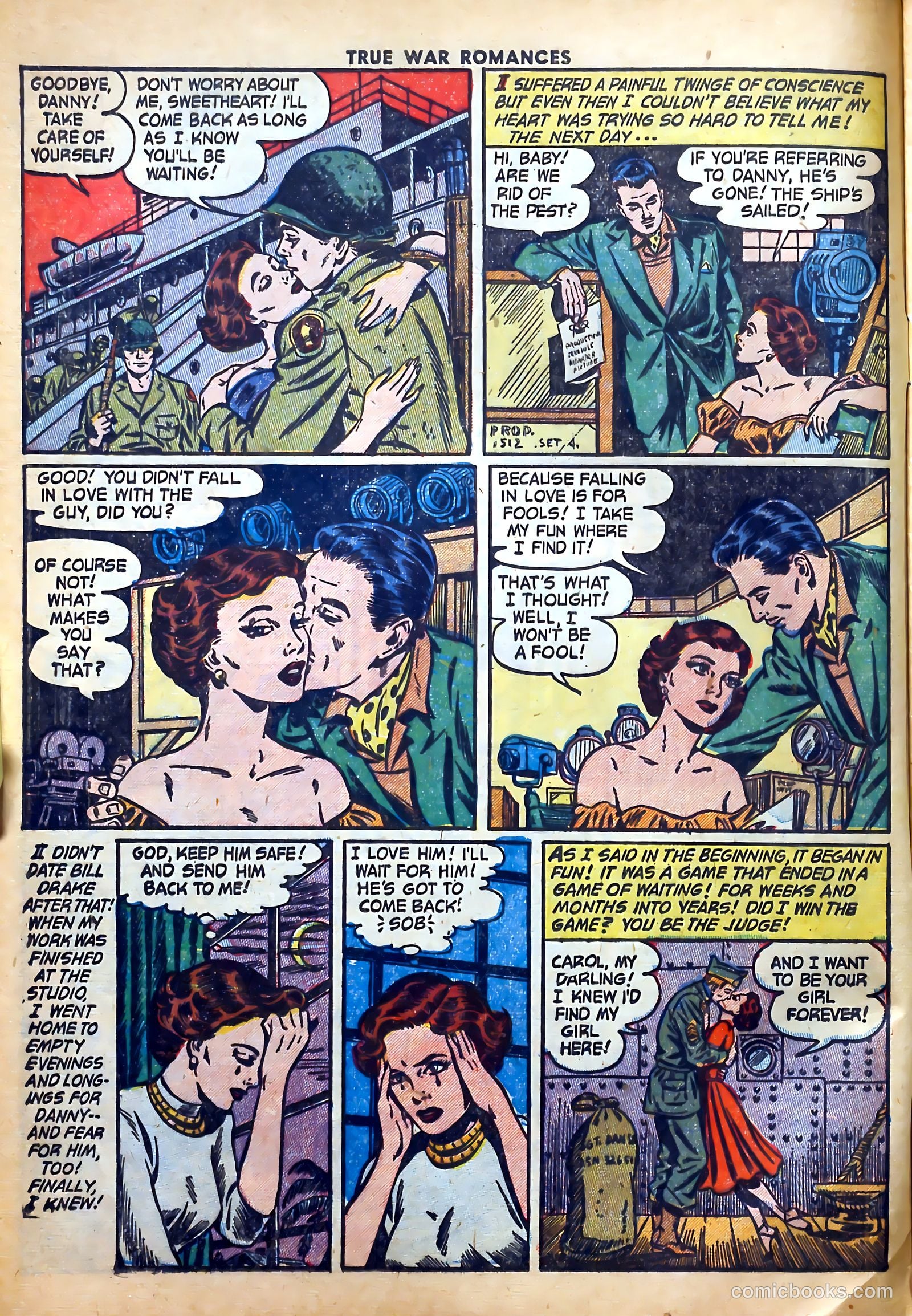 True War Romances #8 (1953) — page 8 of 36