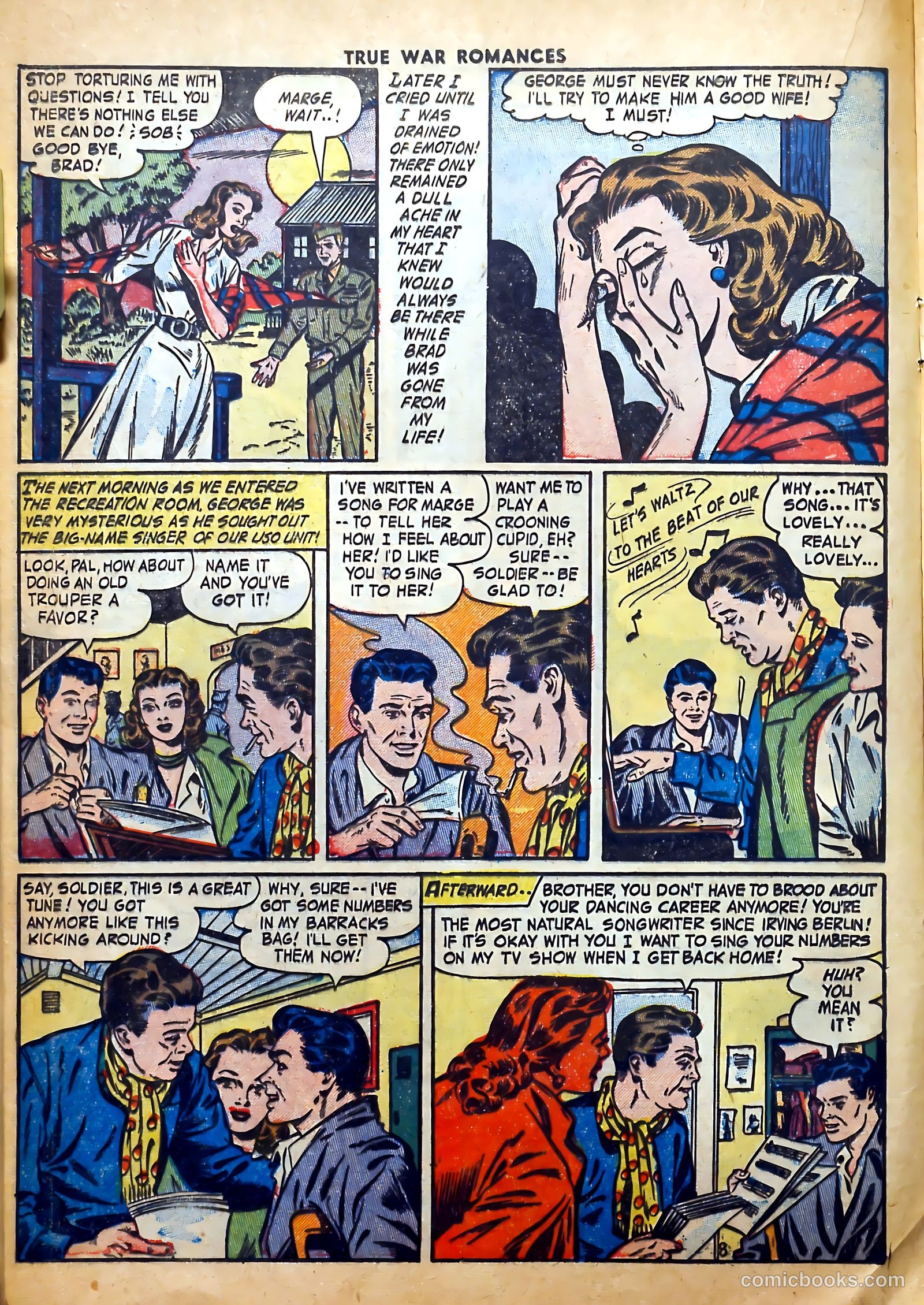 True War Romances #8 (1953) — page 16 of 36