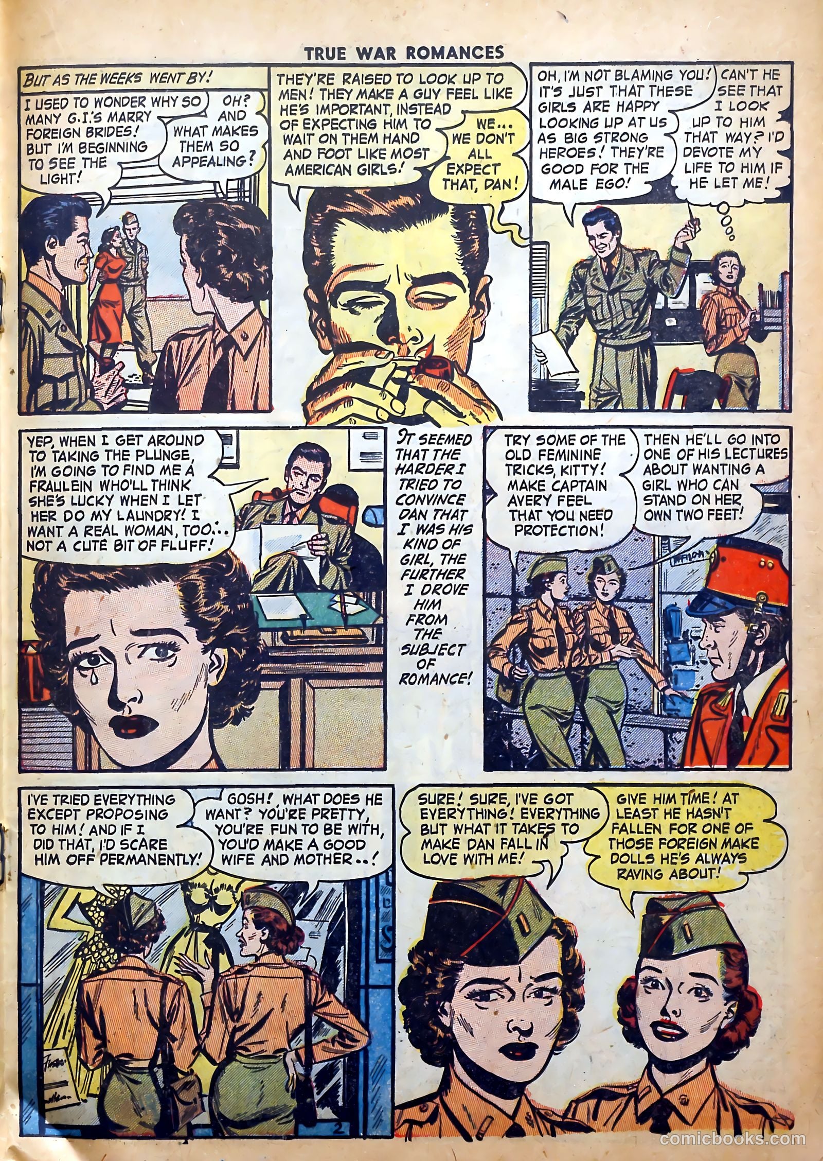True War Romances #8 (1953) — page 19 of 36