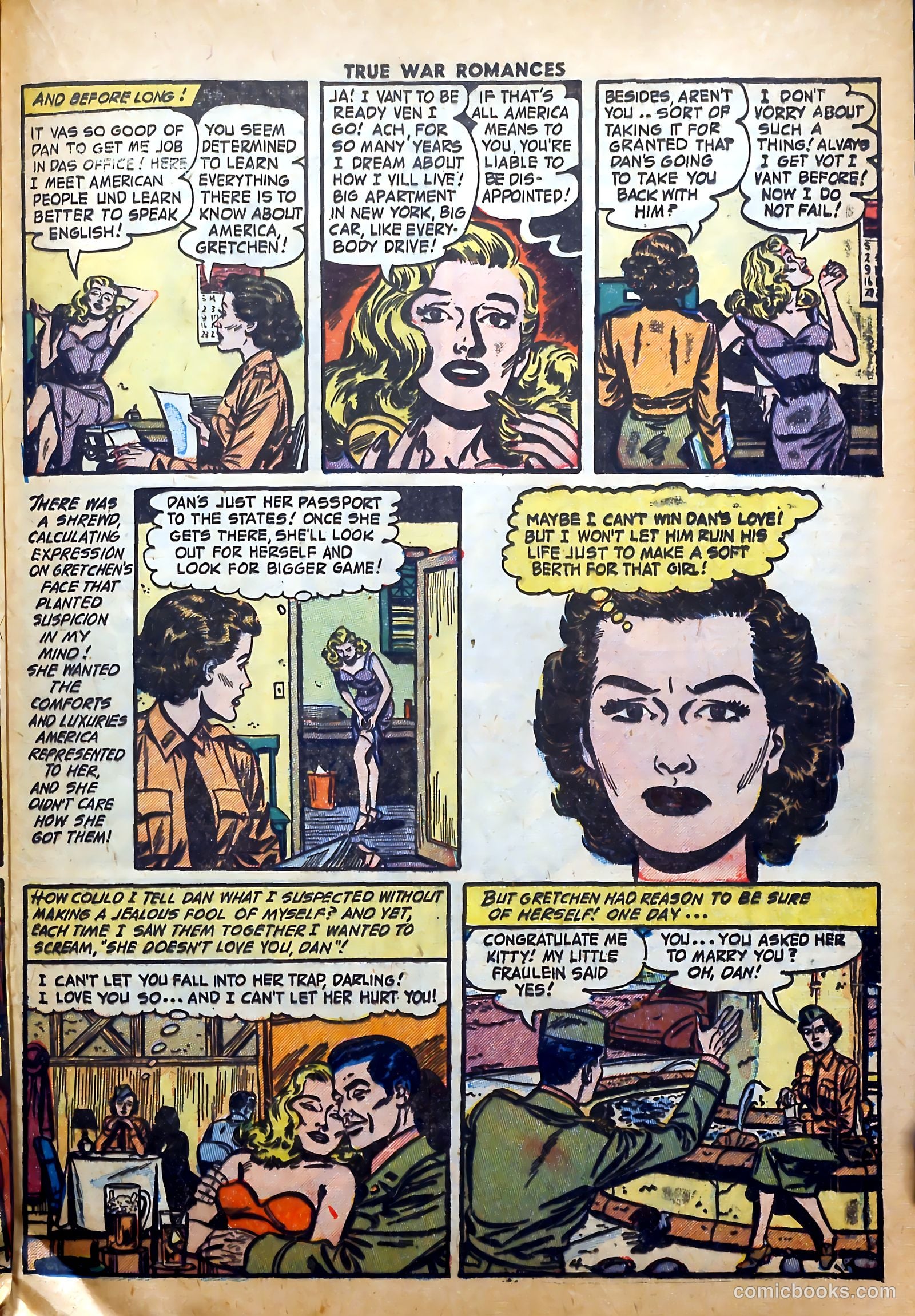 True War Romances #8 (1953) — page 21 of 36