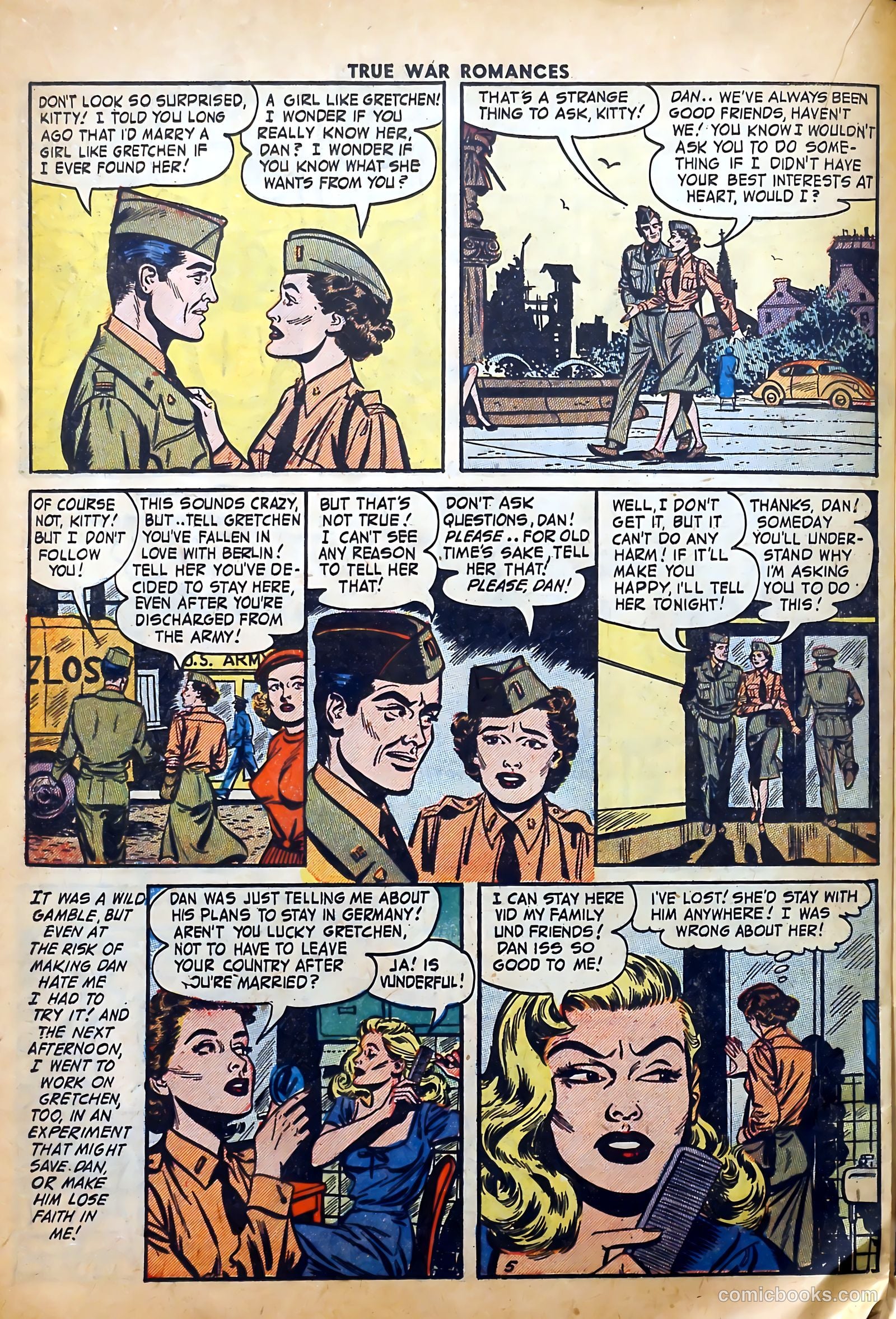 True War Romances #8 (1953) — page 22 of 36