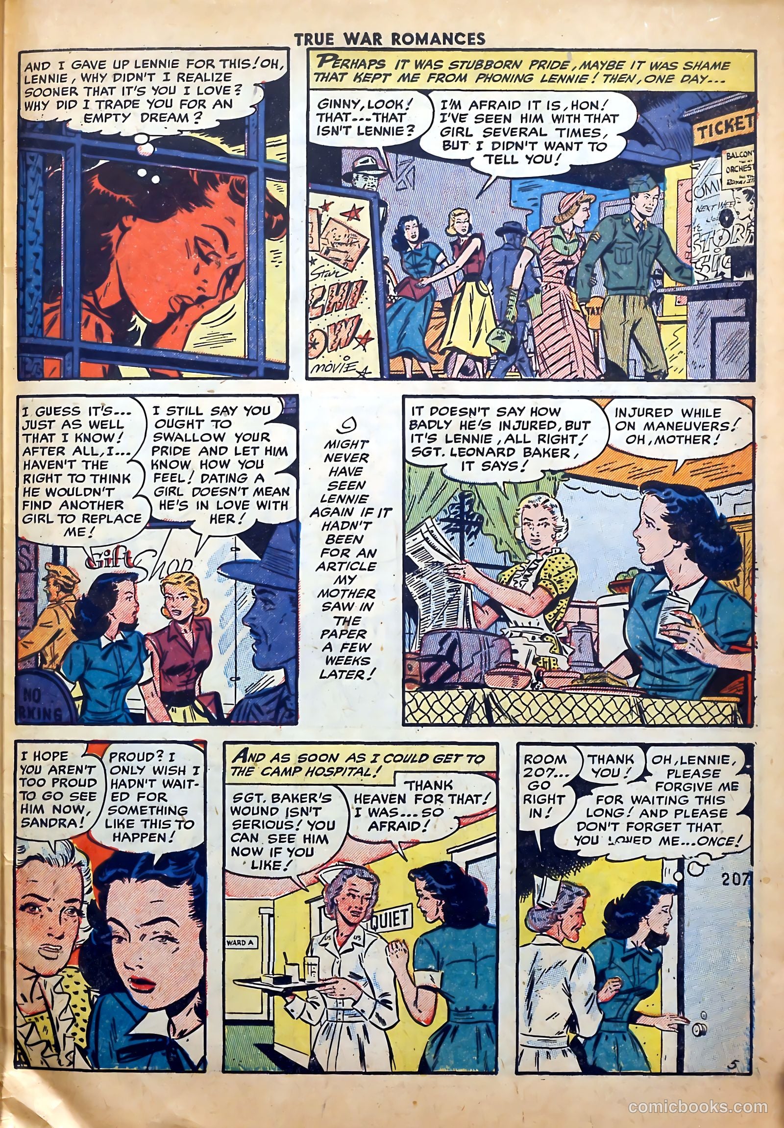 True War Romances #8 (1953) — page 31 of 36
