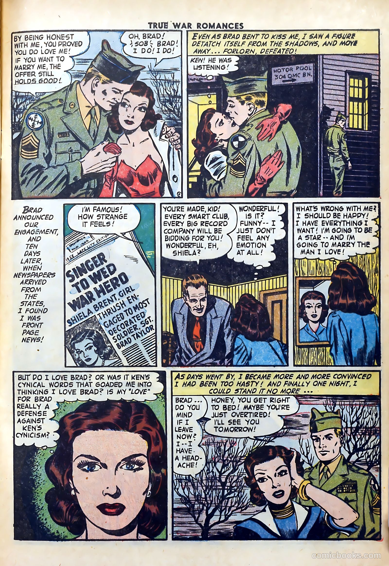 True War Romances #9 (1953) — page 9 of 36
