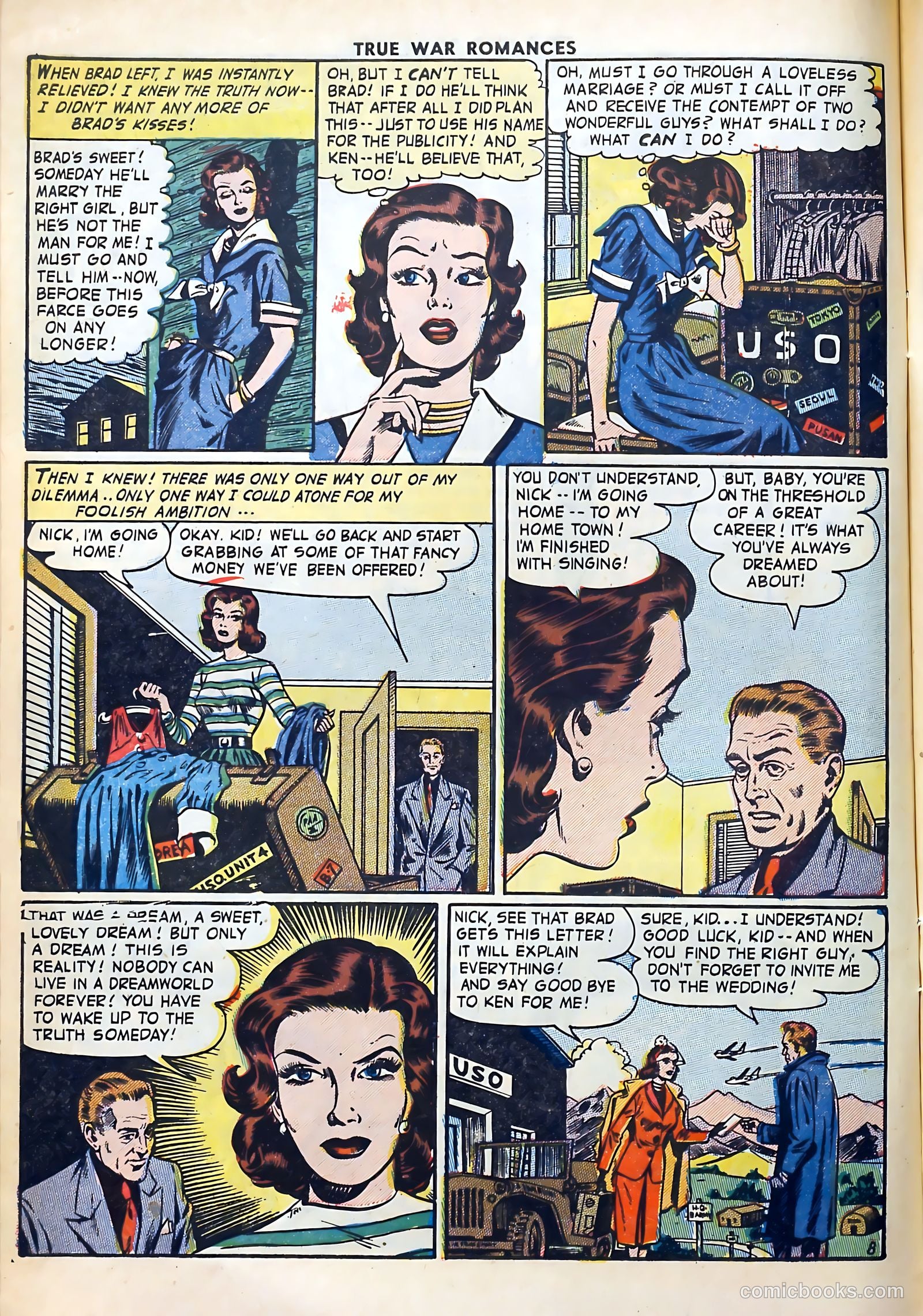 True War Romances #9 (1953) — page 10 of 36