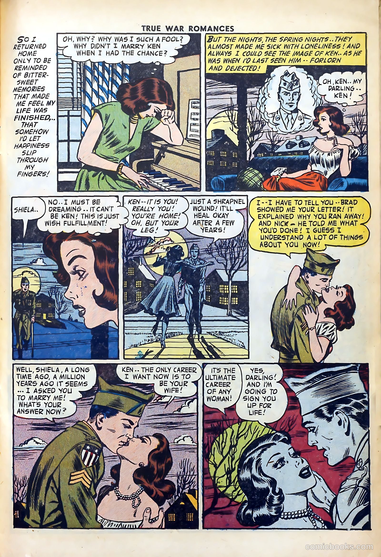 True War Romances #9 (1953) — page 11 of 36
