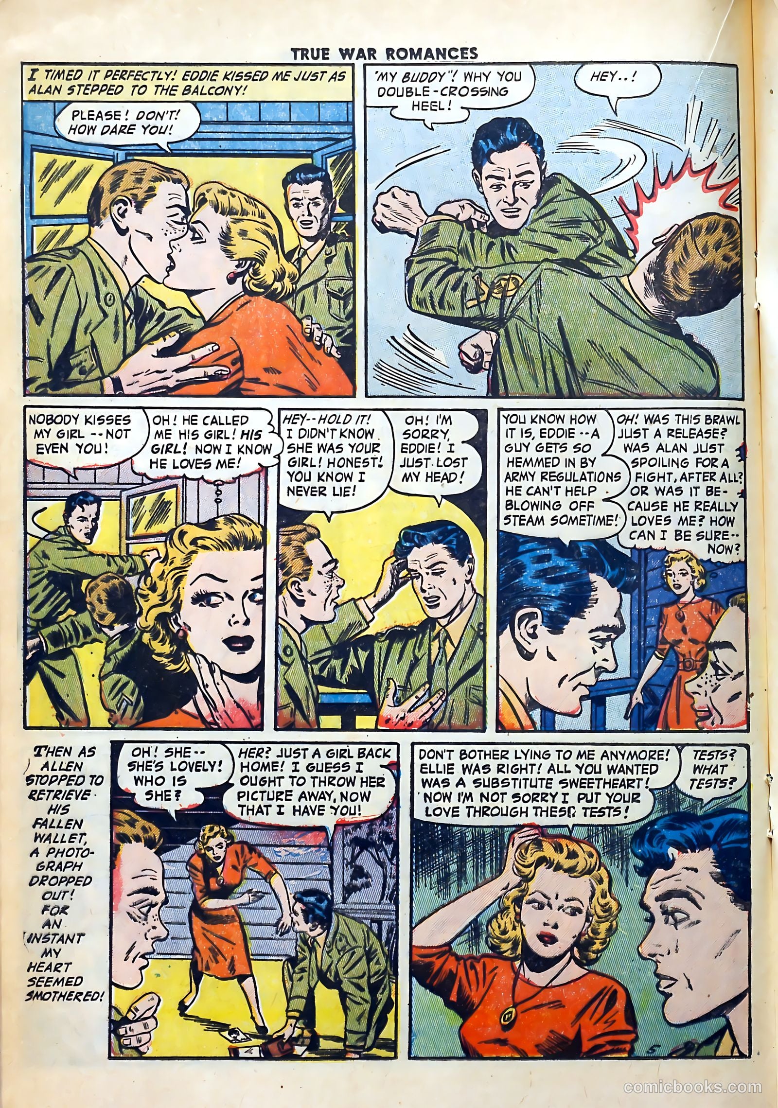 True War Romances #9 (1953) — page 16 of 36