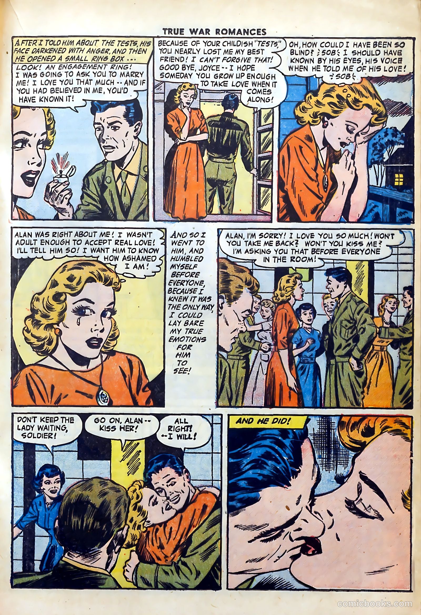 True War Romances #9 (1953) — page 17 of 36
