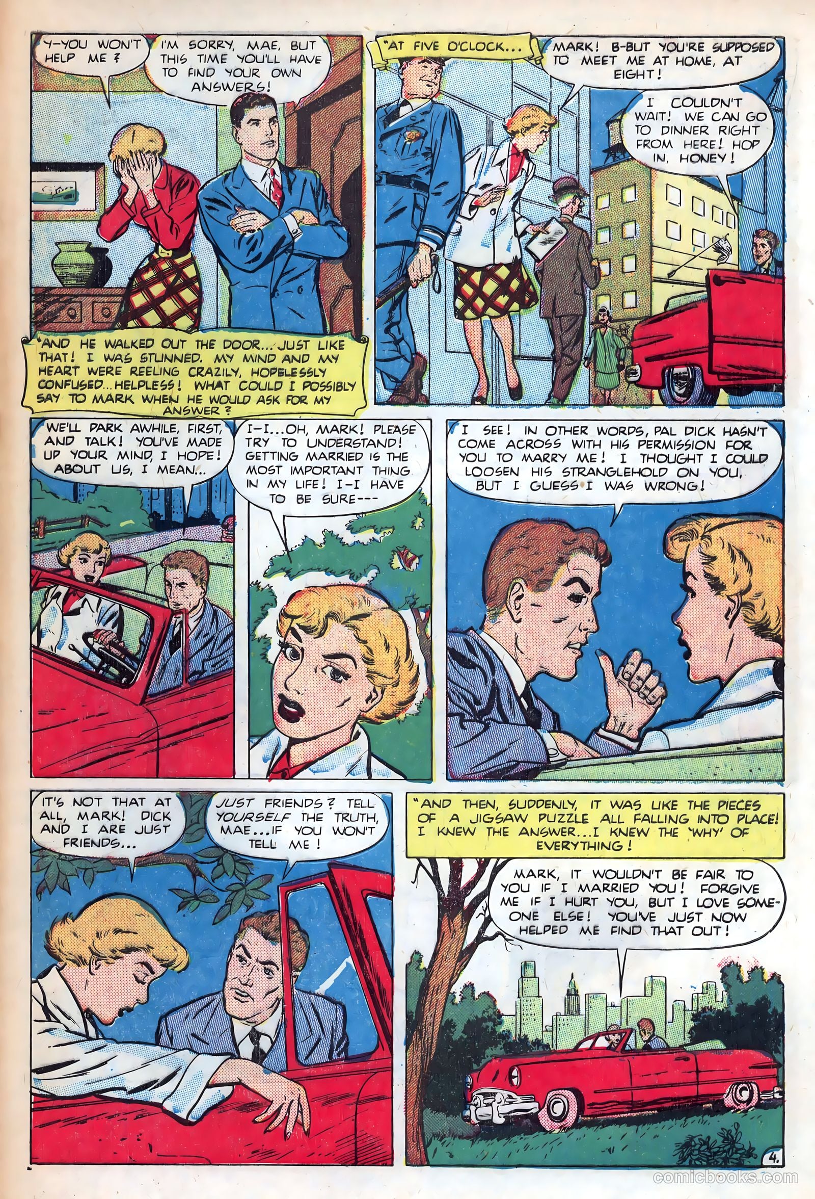 Best Romance #5 (1952) — page 33 of 36