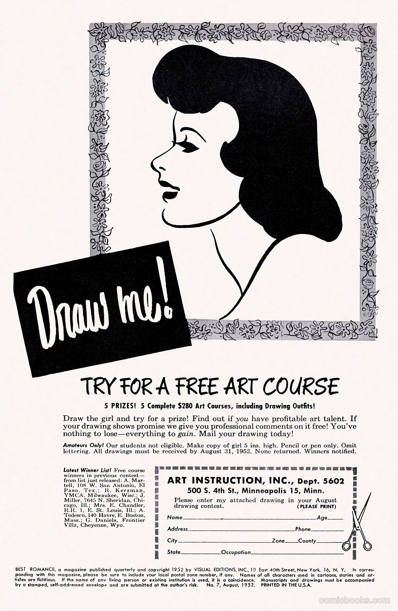 Best Romance #7 (1952) — page 2 of 36