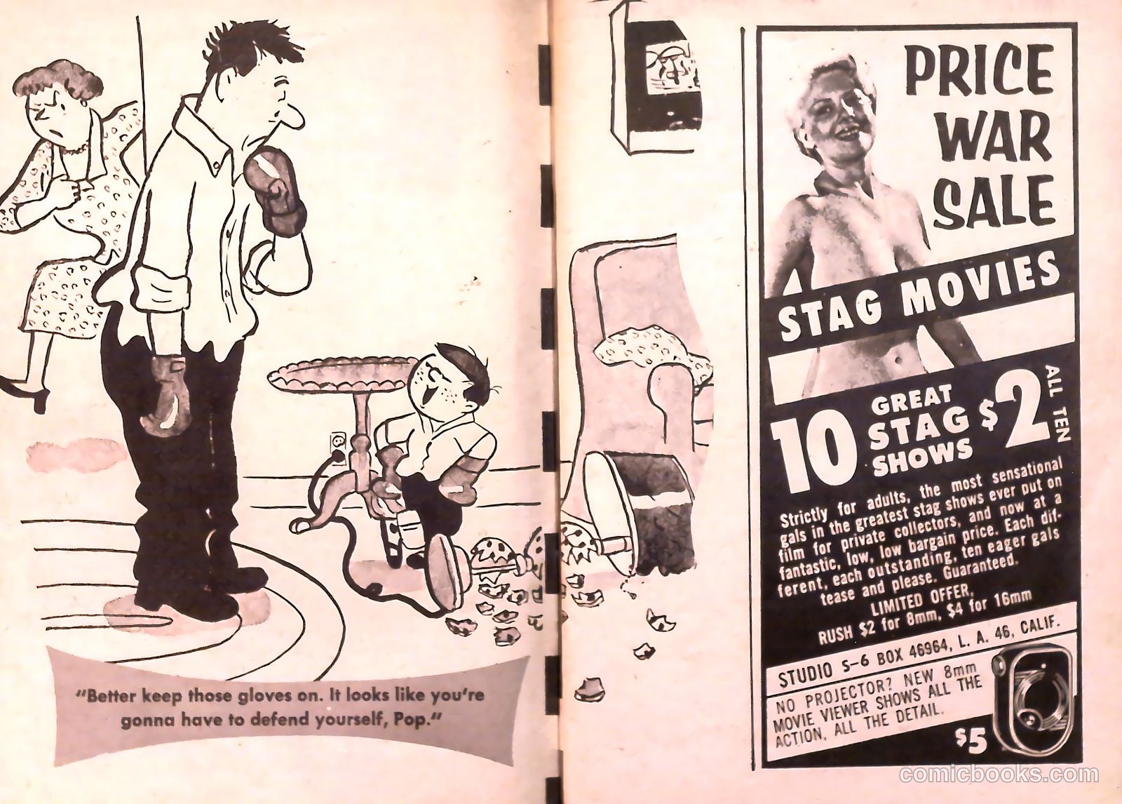 TV Girls and Gags #6 (1955) — page 9 of 51
