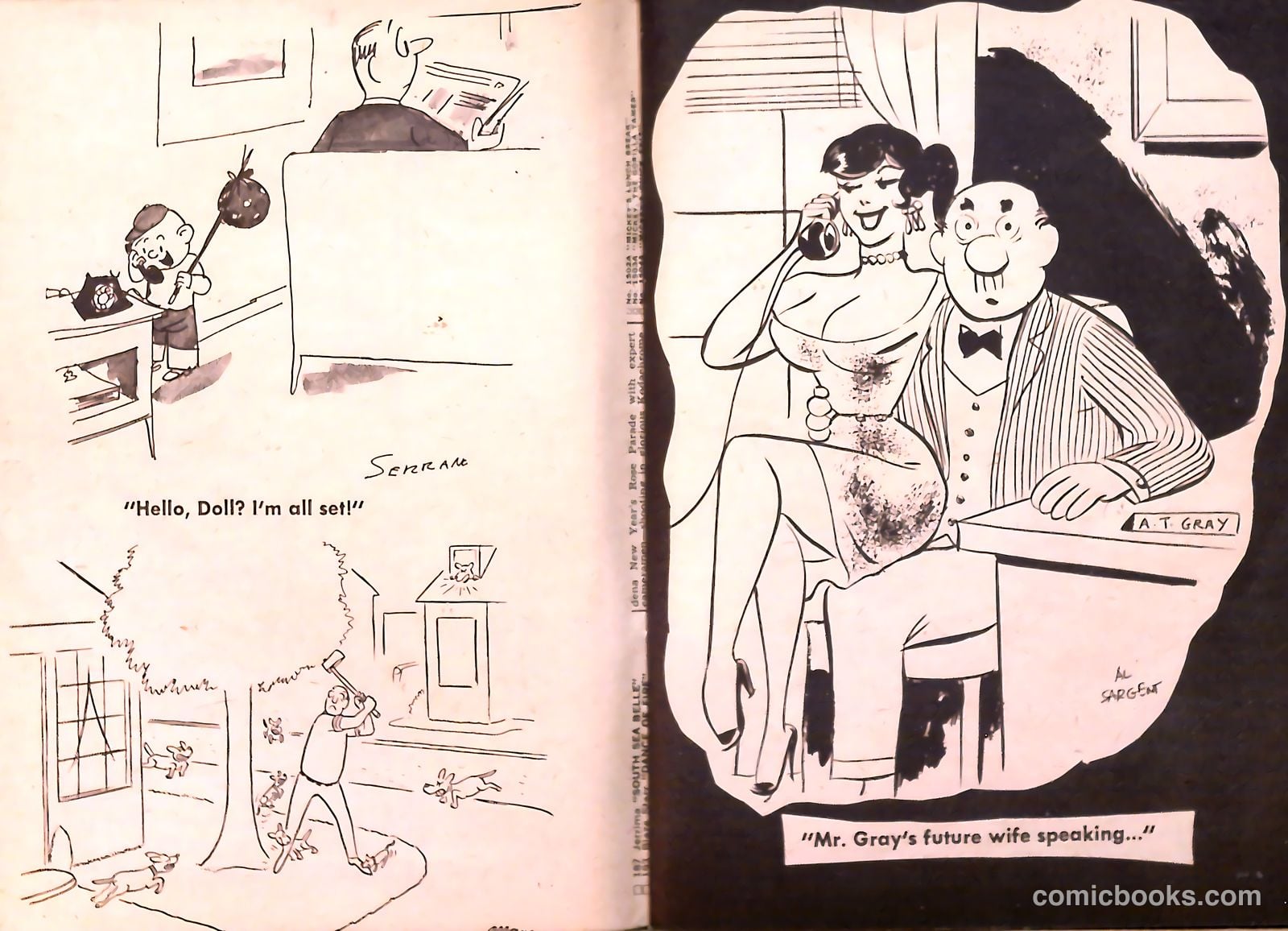 TV Girls and Gags #6 (1955) — page 10 of 51