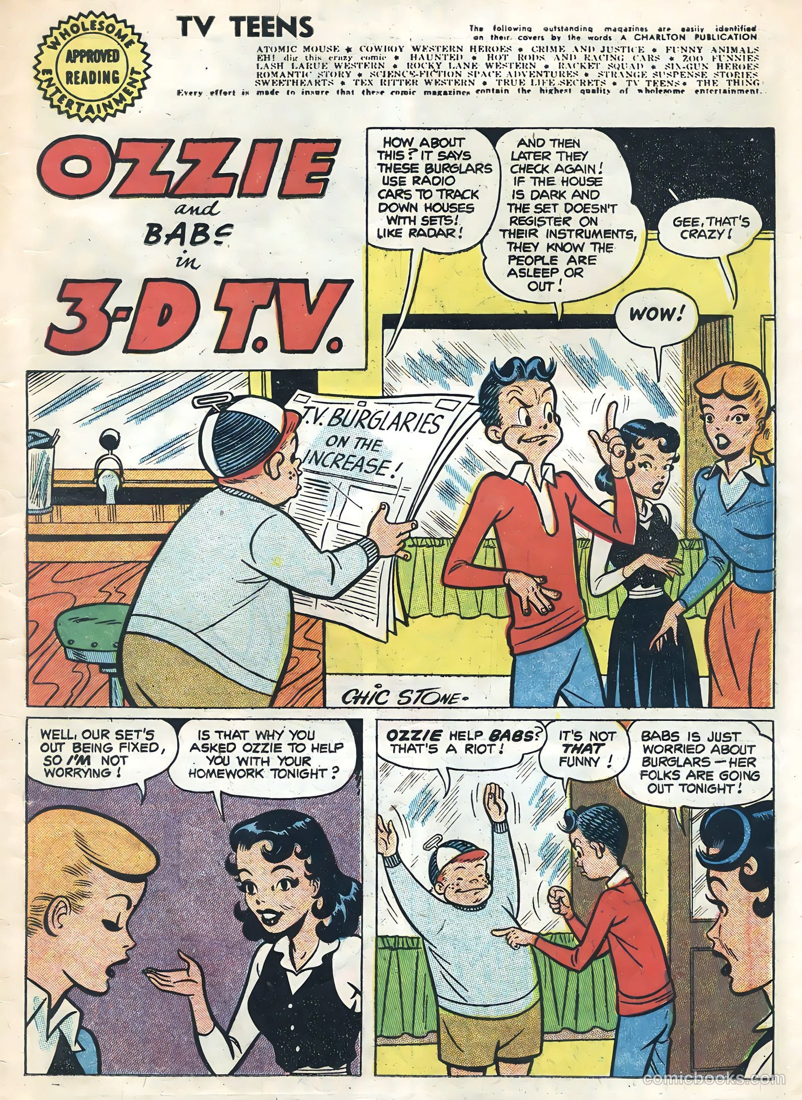 TV Teens #3 (1954) — page 3 of 36