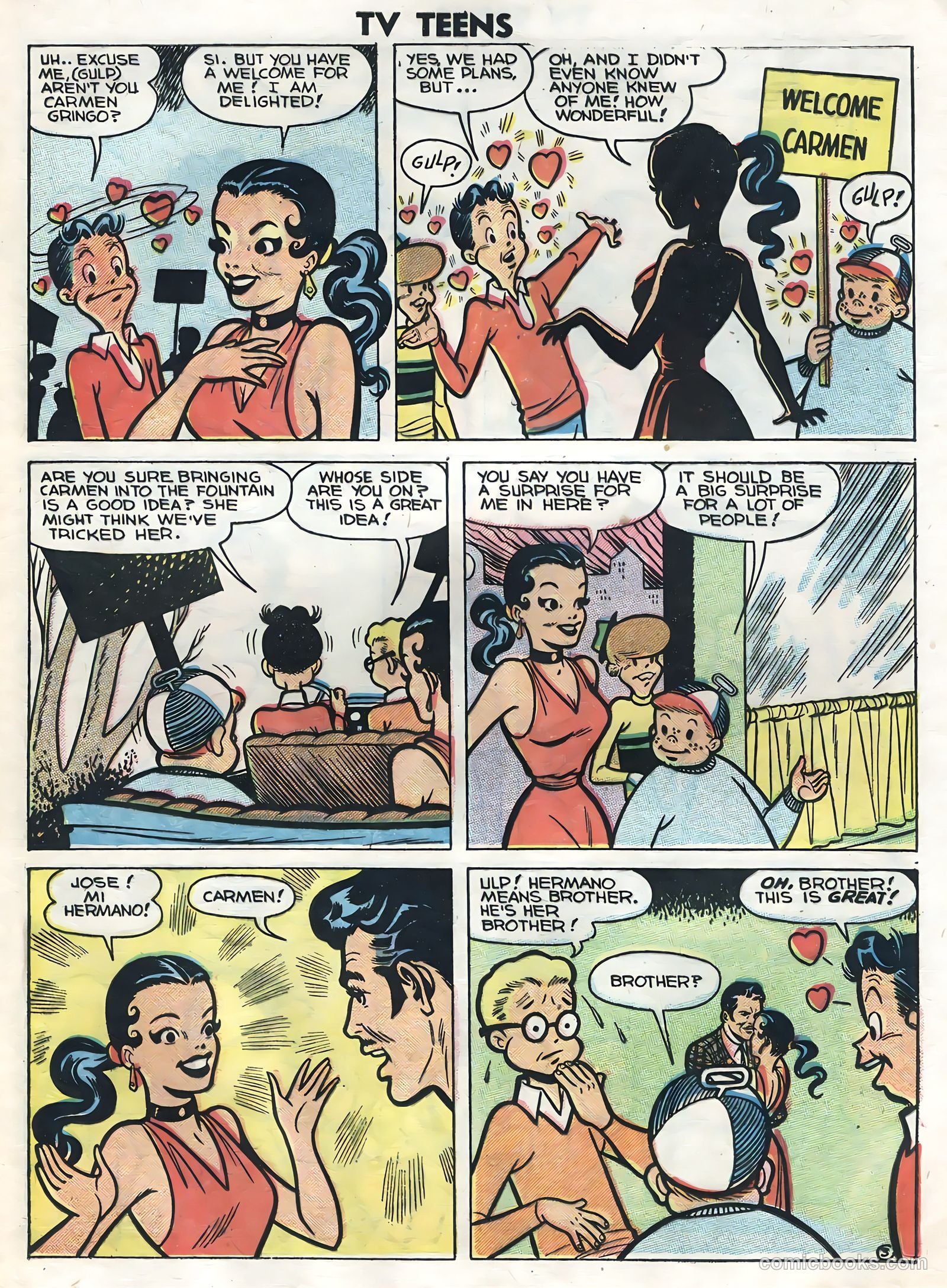 TV Teens #3 (1954) — page 21 of 36
