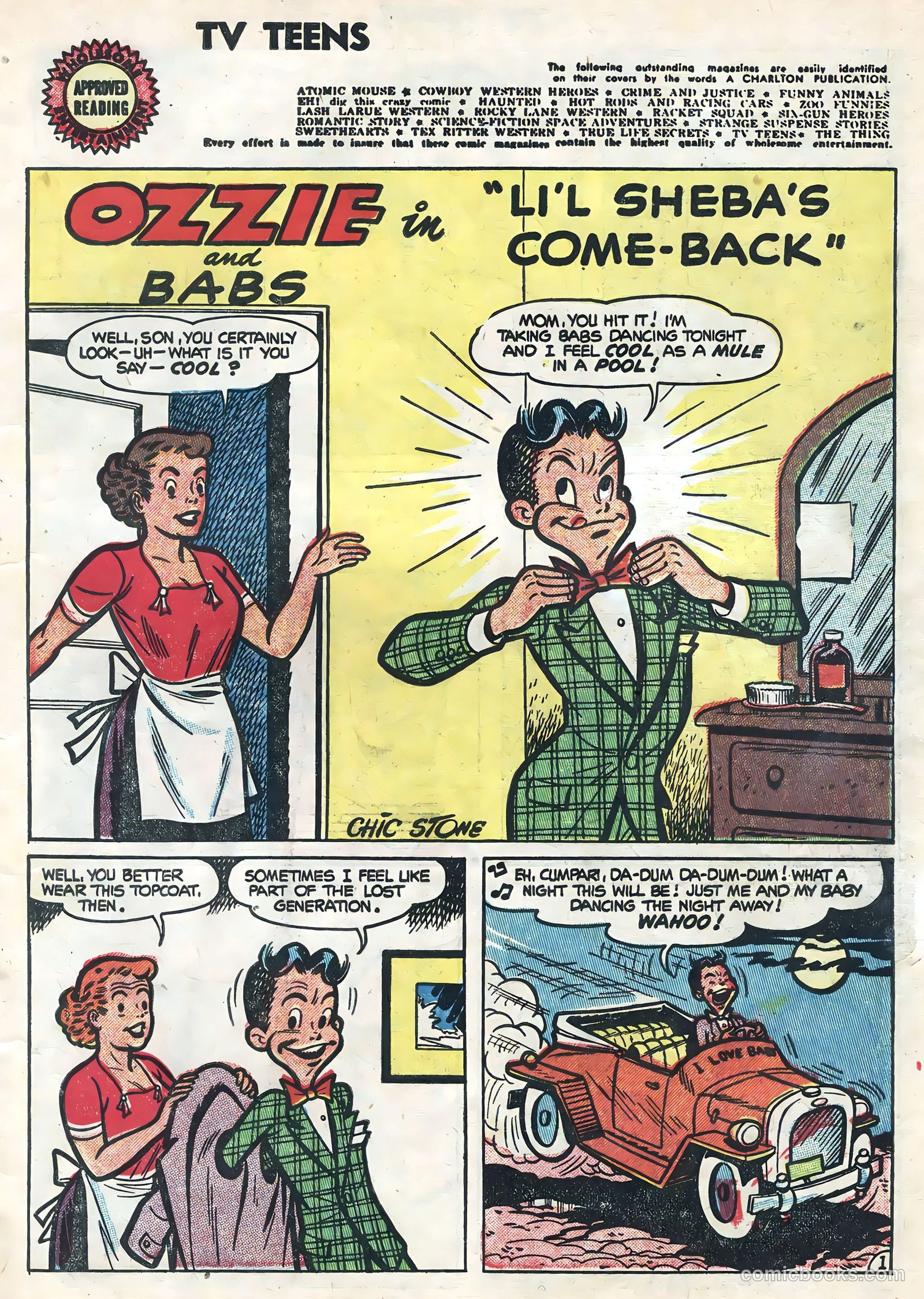 TV Teens #4 (1954) — page 3 of 36
