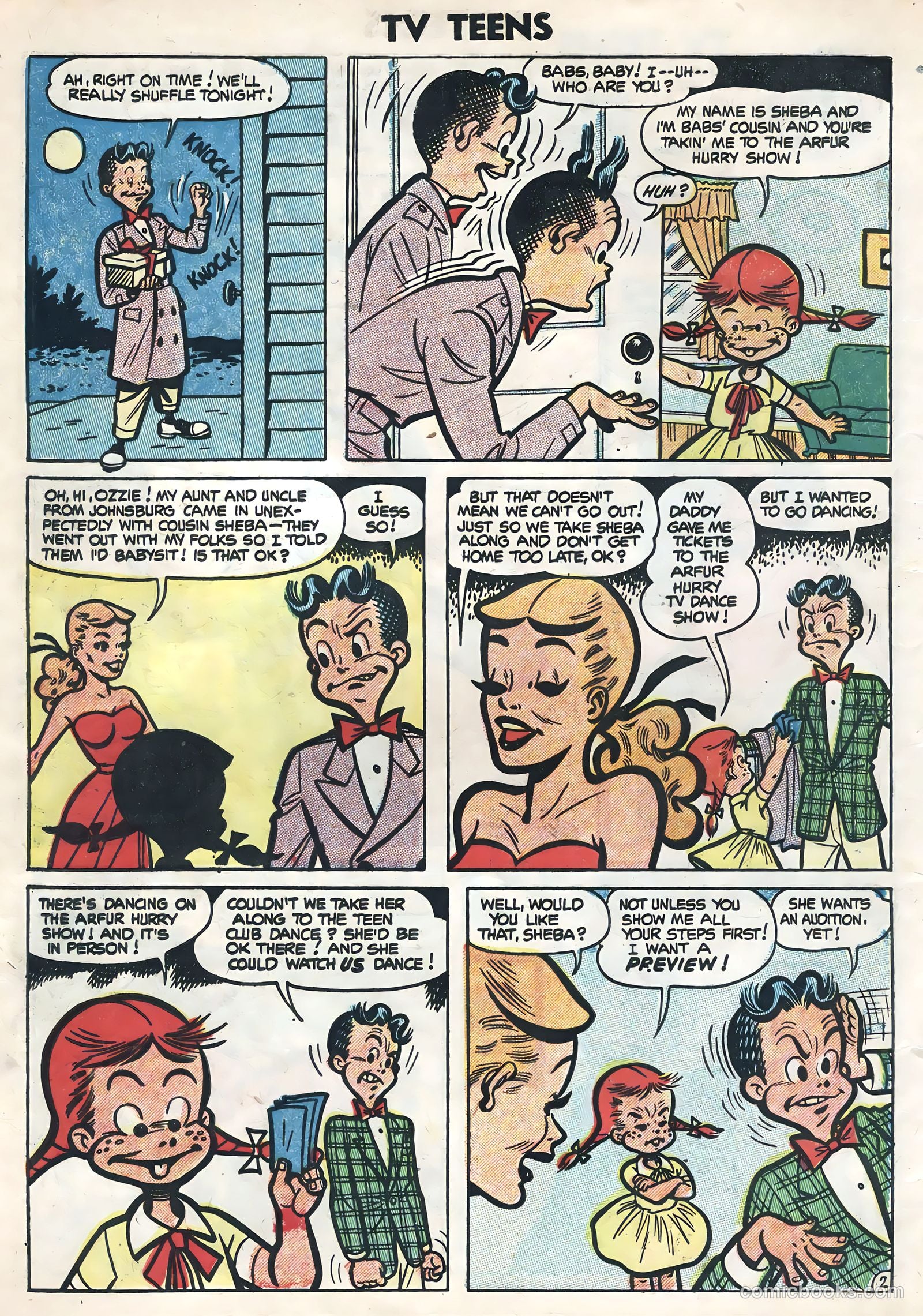 TV Teens #4 (1954) — page 4 of 36