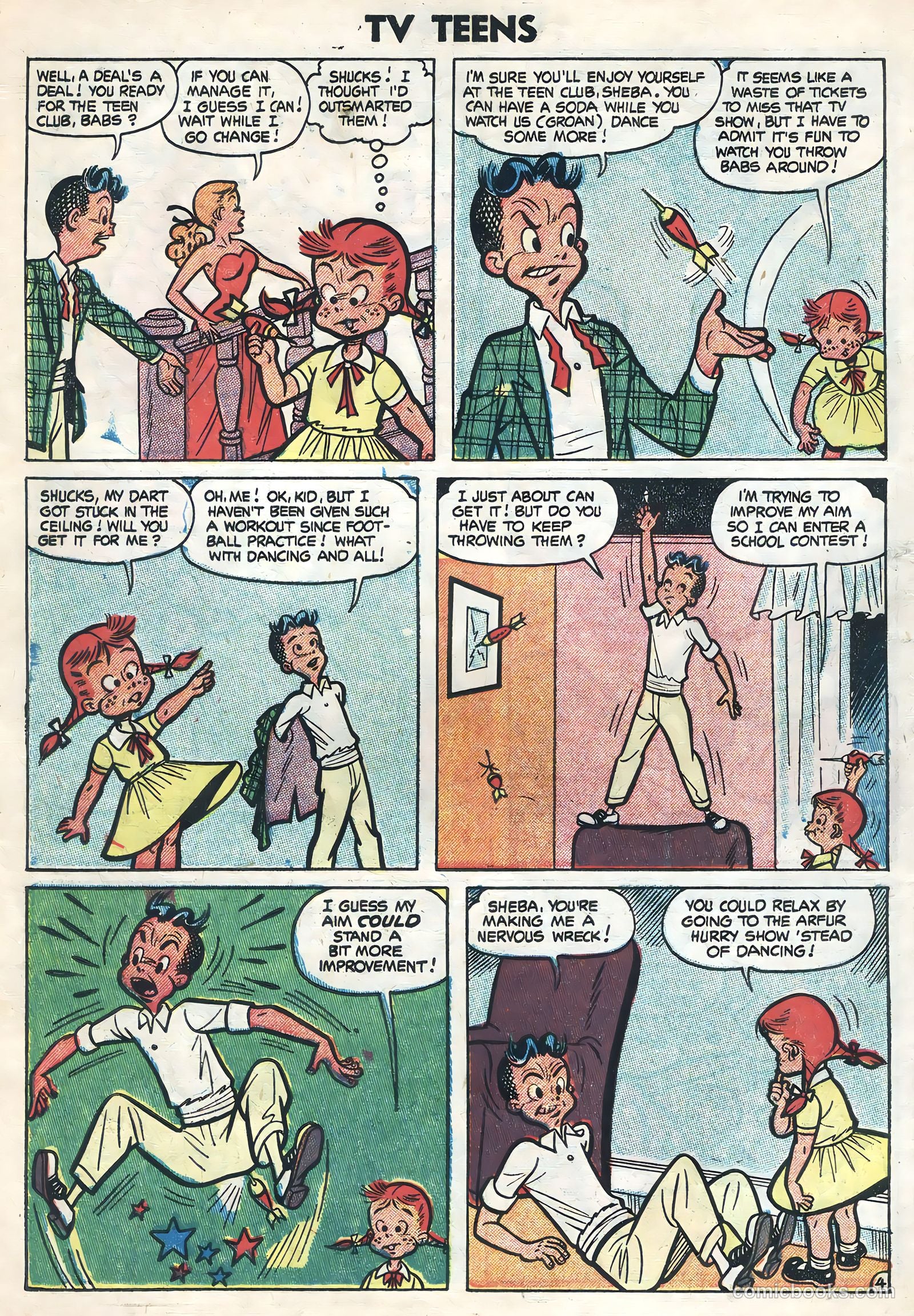 TV Teens #4 (1954) — page 6 of 36