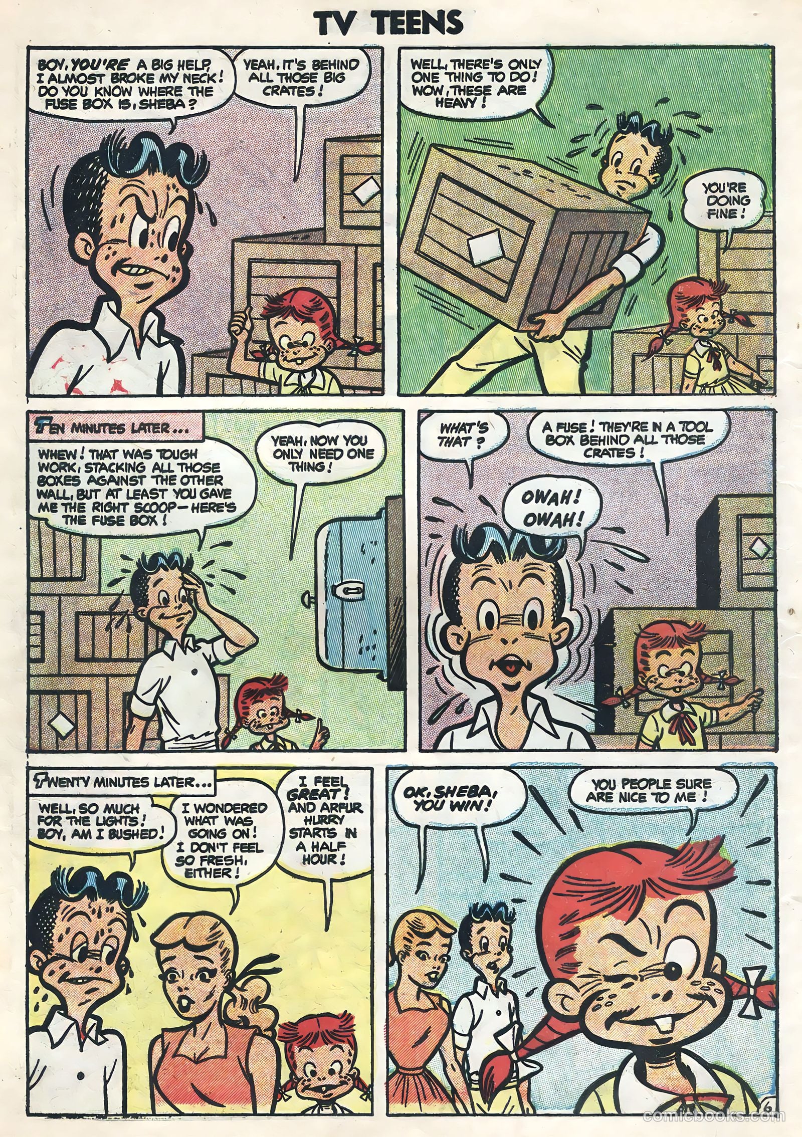 TV Teens #4 (1954) — page 8 of 36