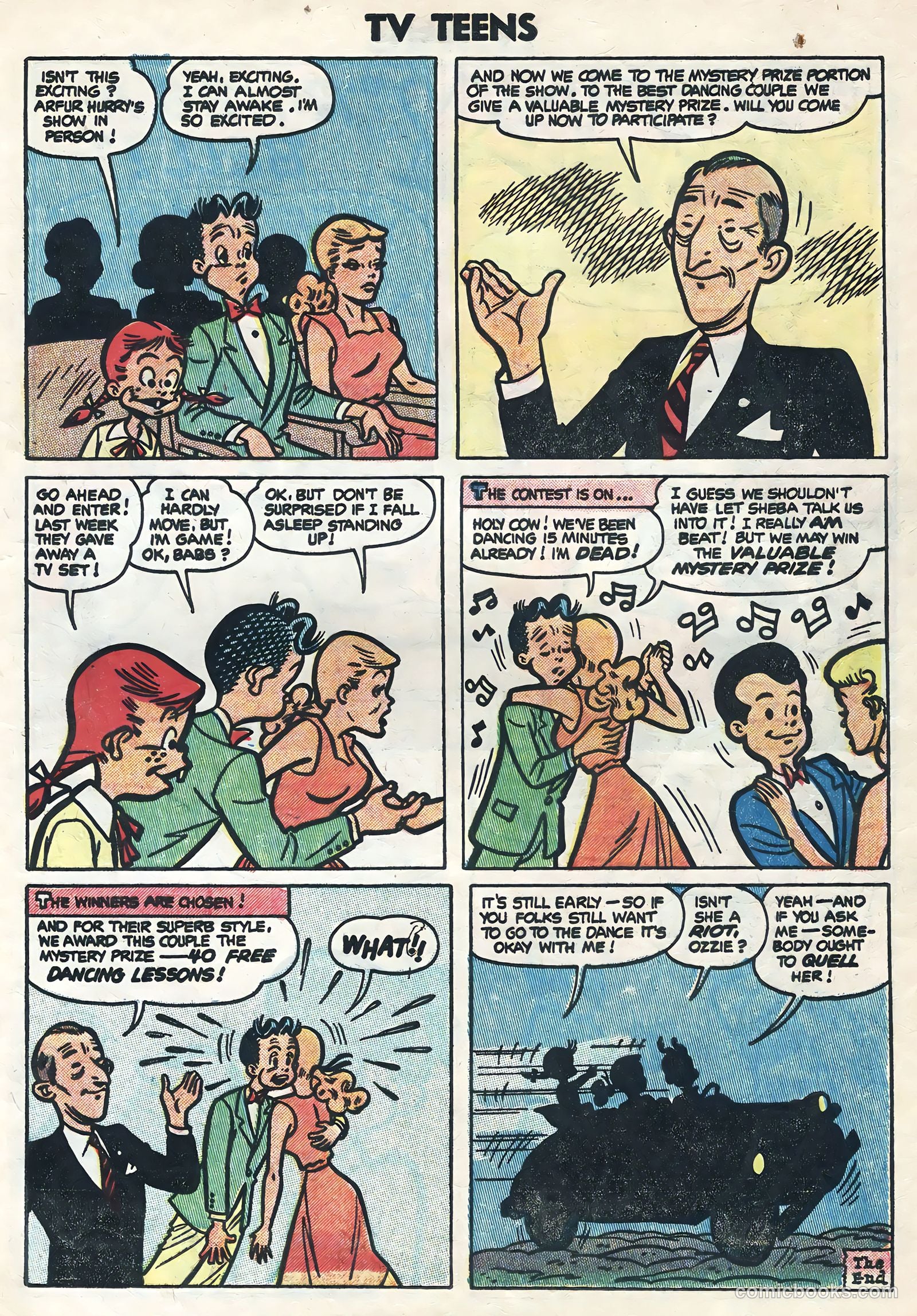 TV Teens #4 (1954) — page 9 of 36