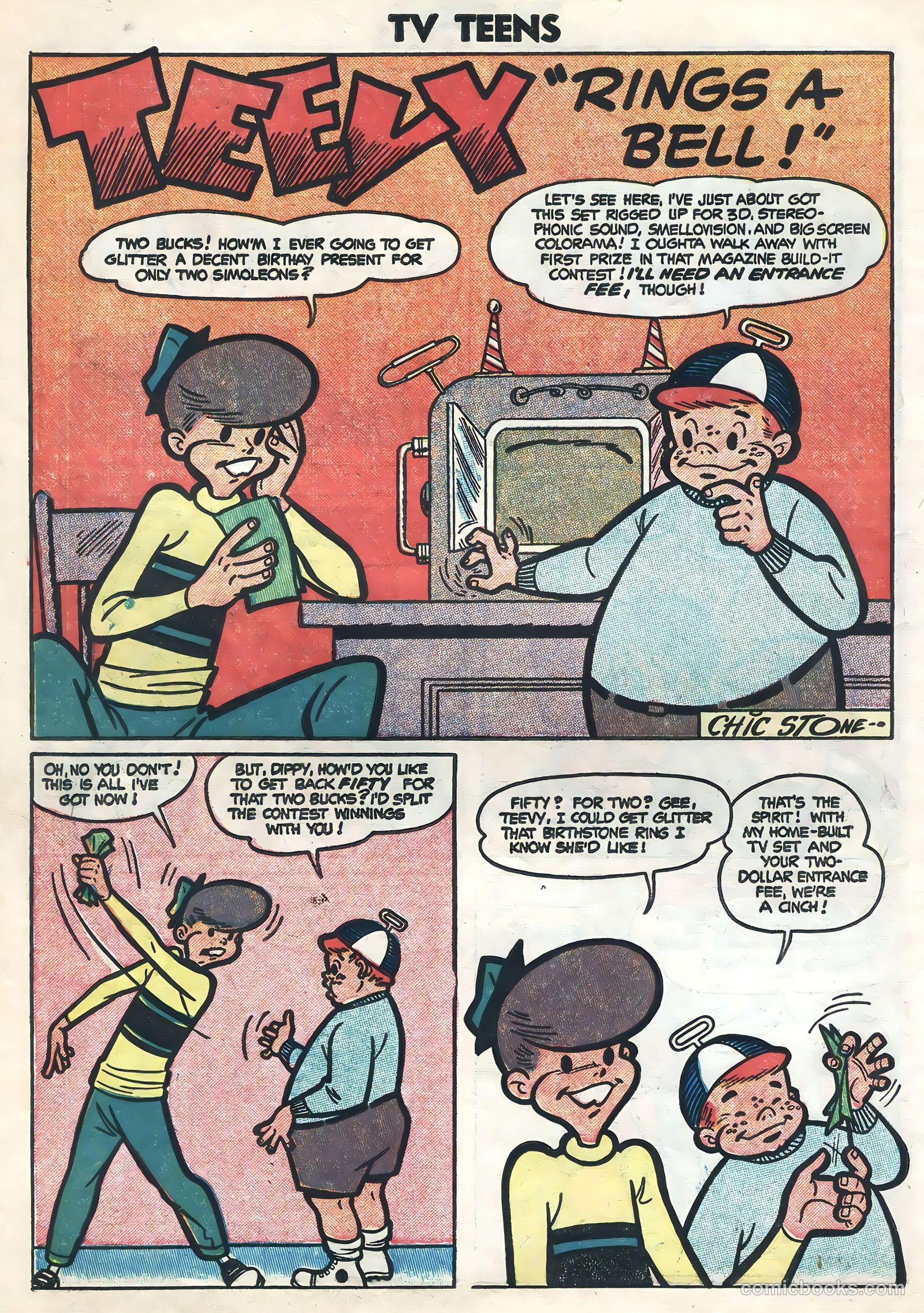 TV Teens #4 (1954) — page 10 of 36
