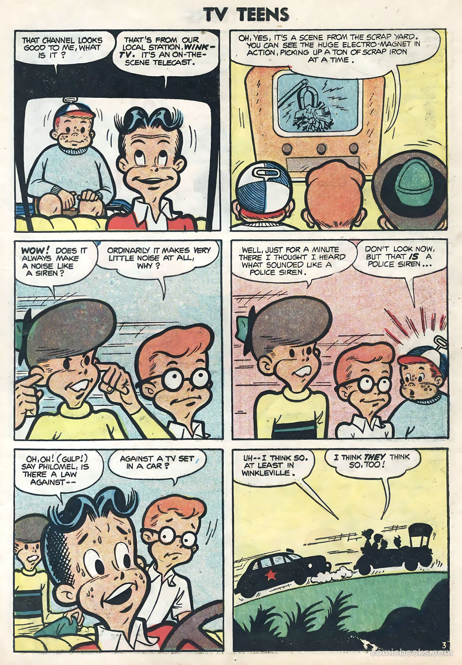 TV Teens #4 (1954) — page 17 of 36