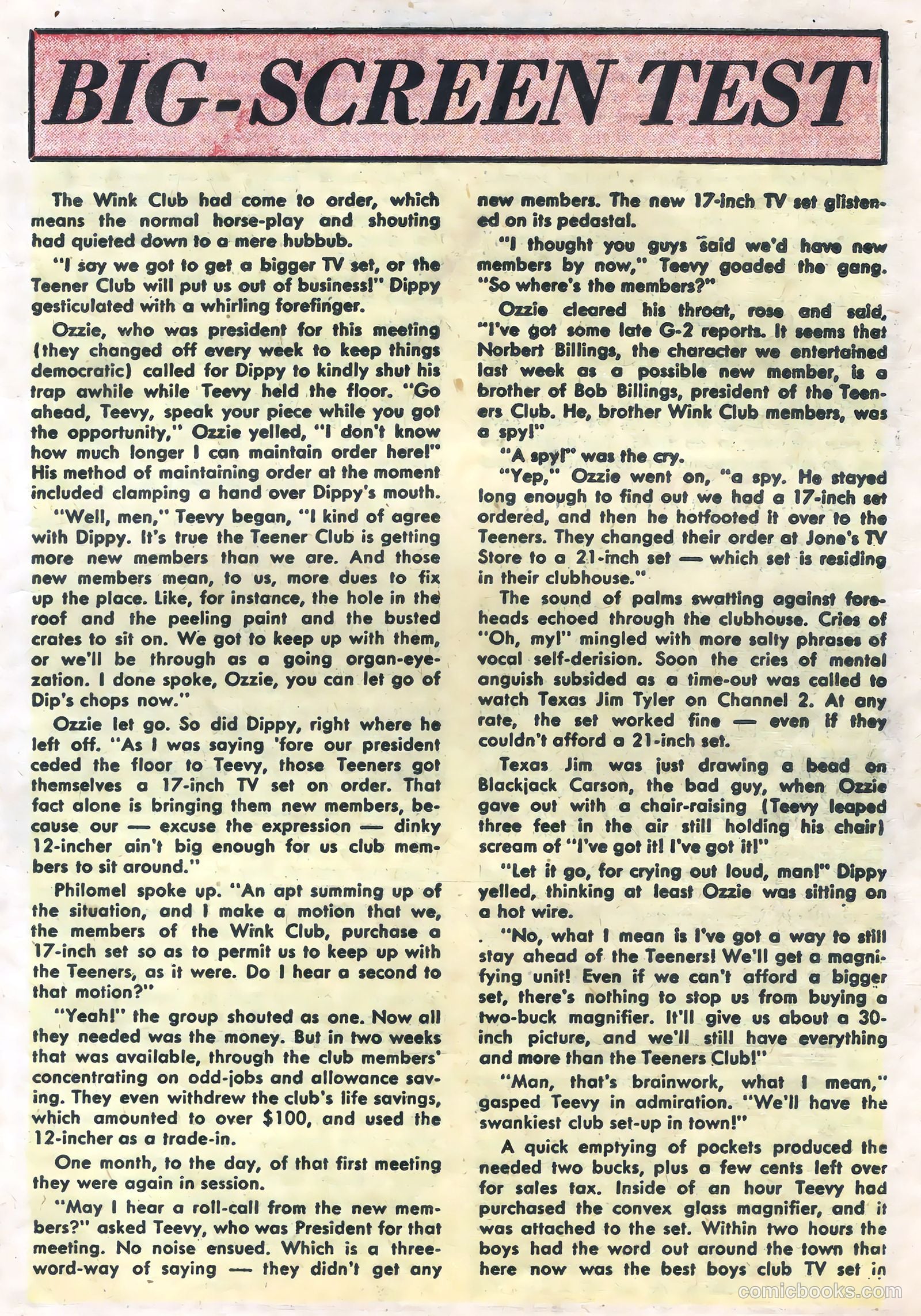 TV Teens #4 (1954) — page 19 of 36