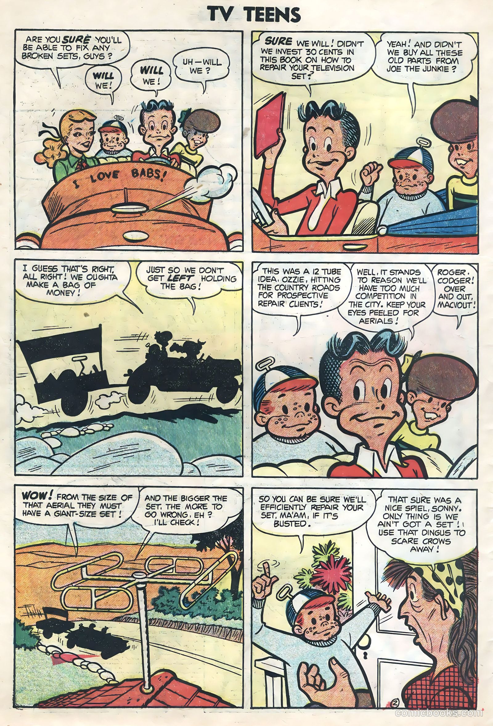 TV Teens #4 (1954) — page 22 of 36