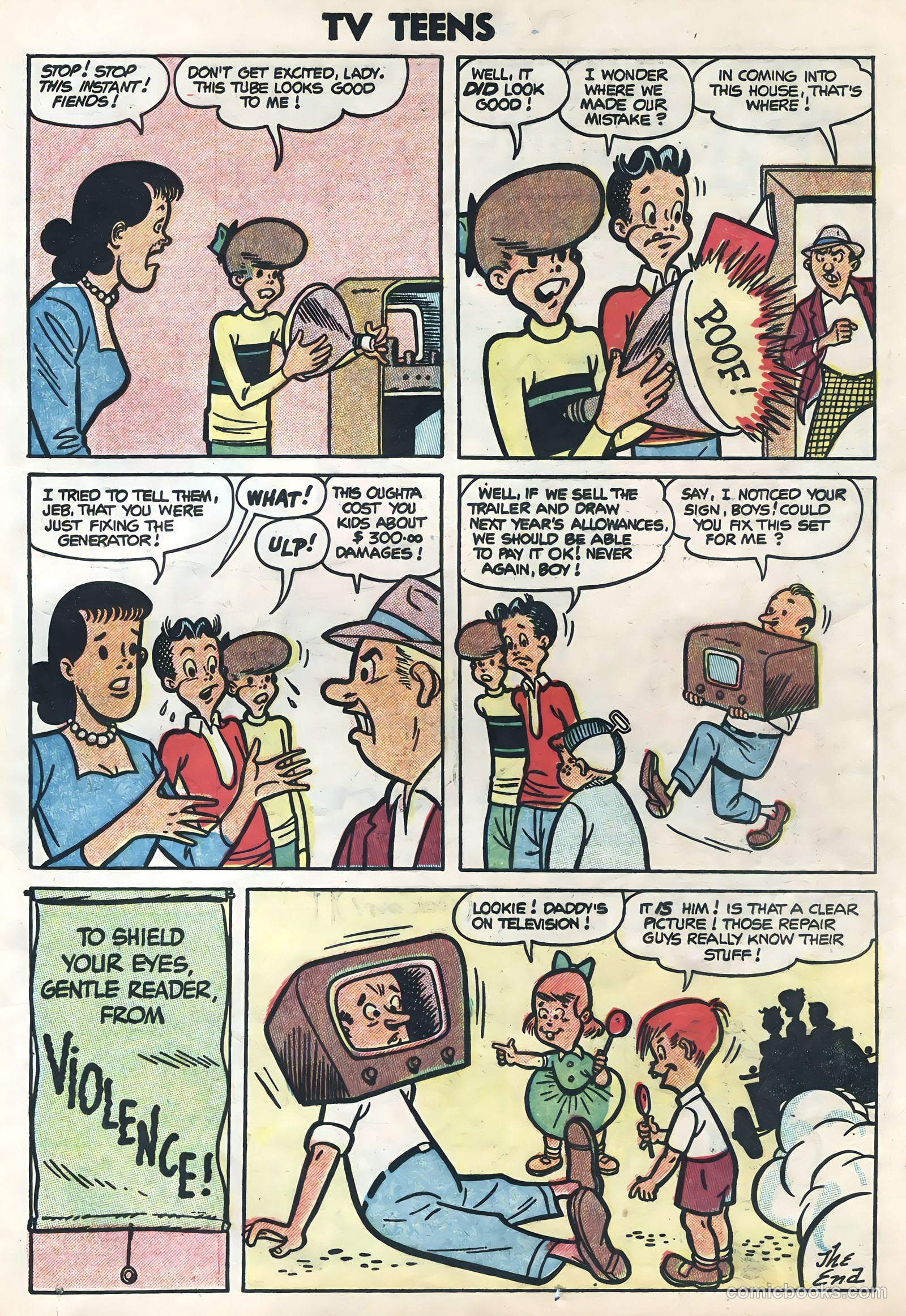 TV Teens #4 (1954) — page 25 of 36