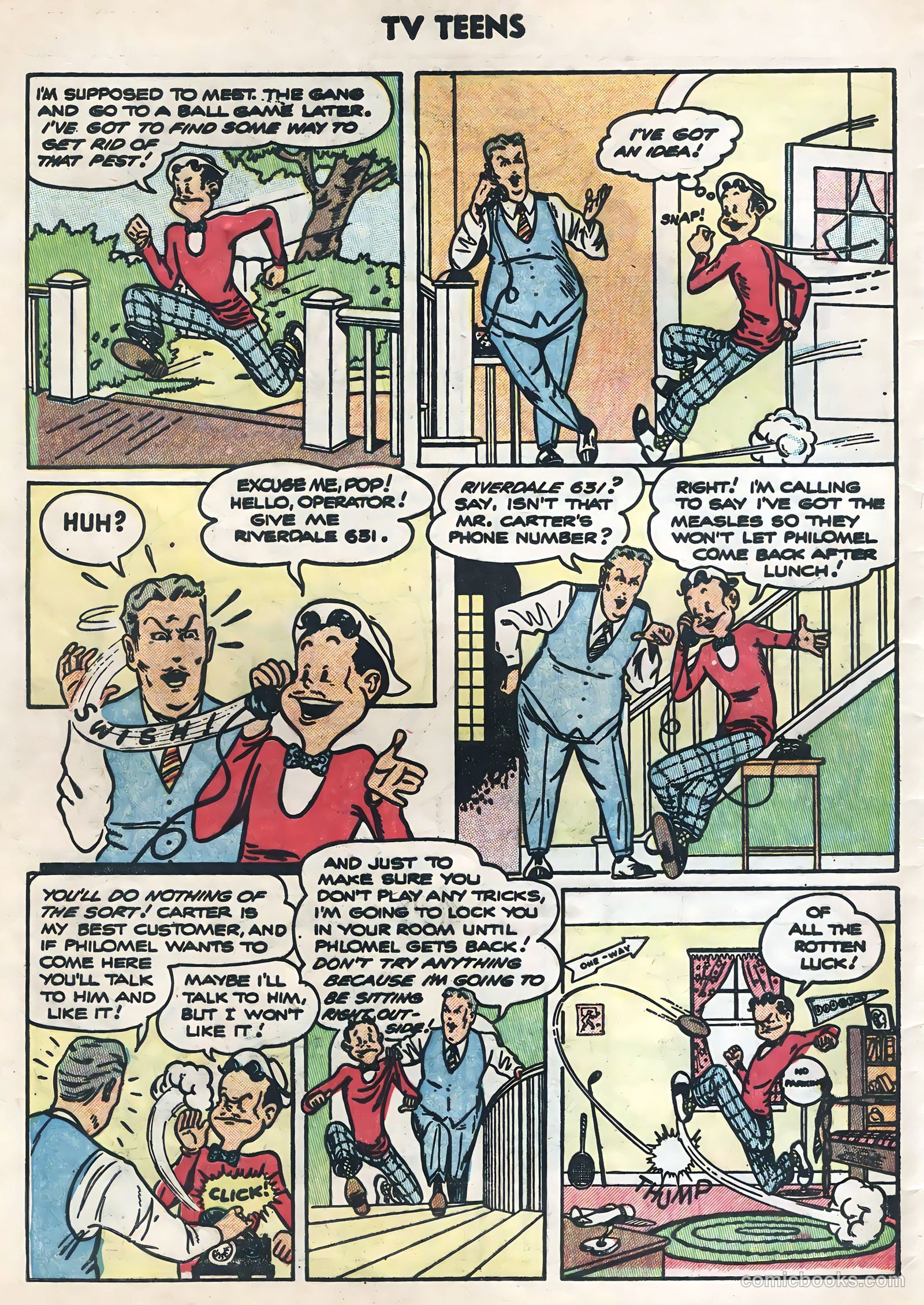 TV Teens #4 (1954) — page 28 of 36