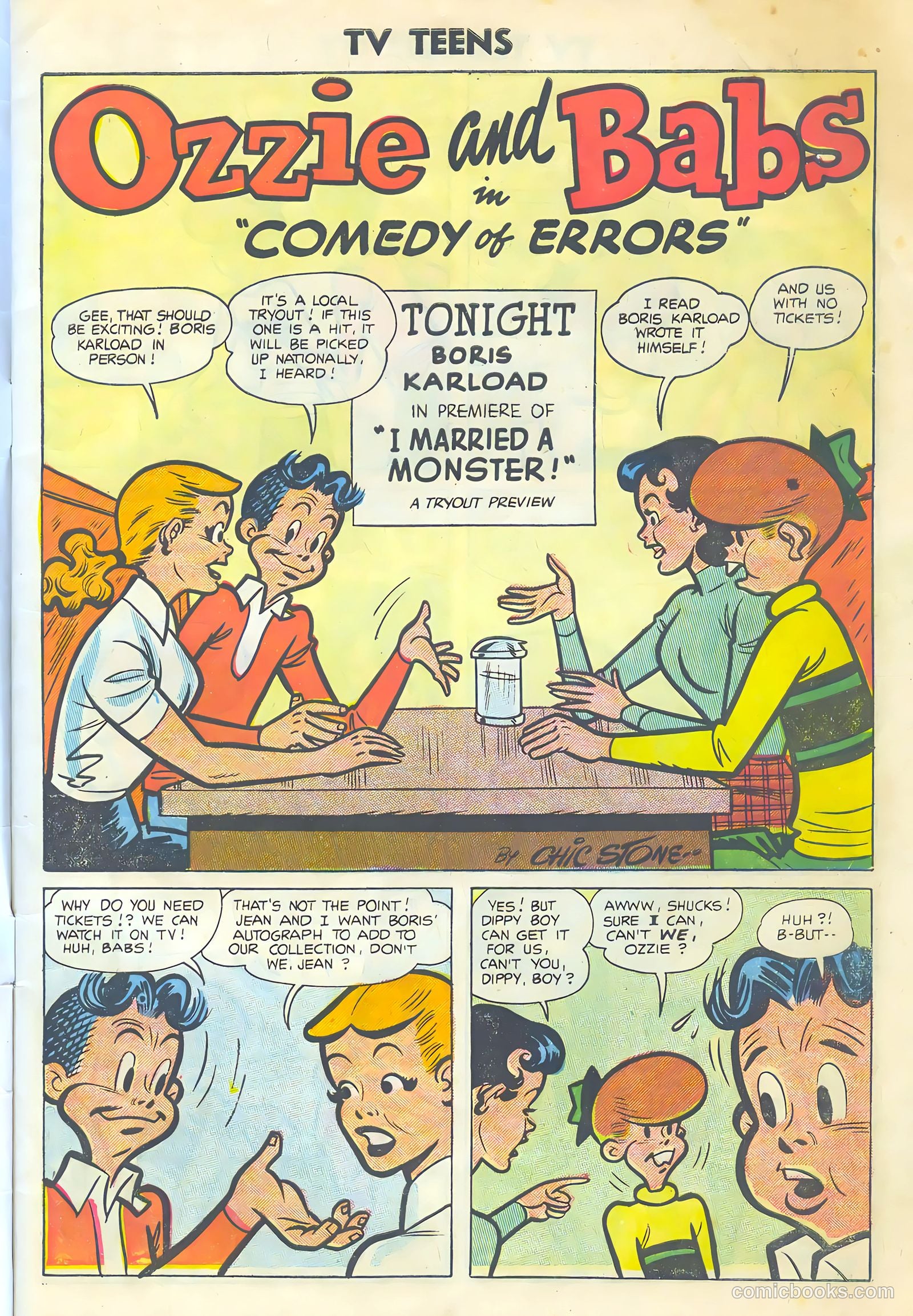 TV Teens #5 (1954) — page 3 of 36
