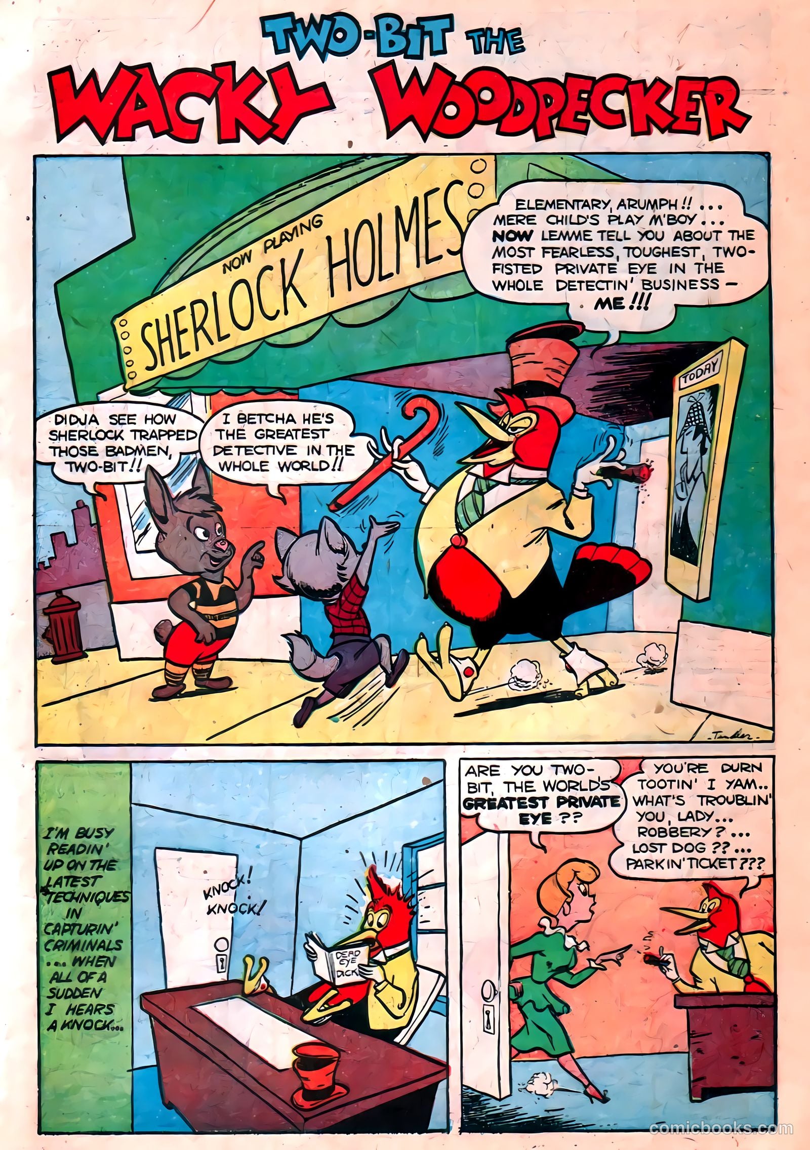 Two-Bit the Wacky Woodpecker #1 (1951) — page 3 of 36