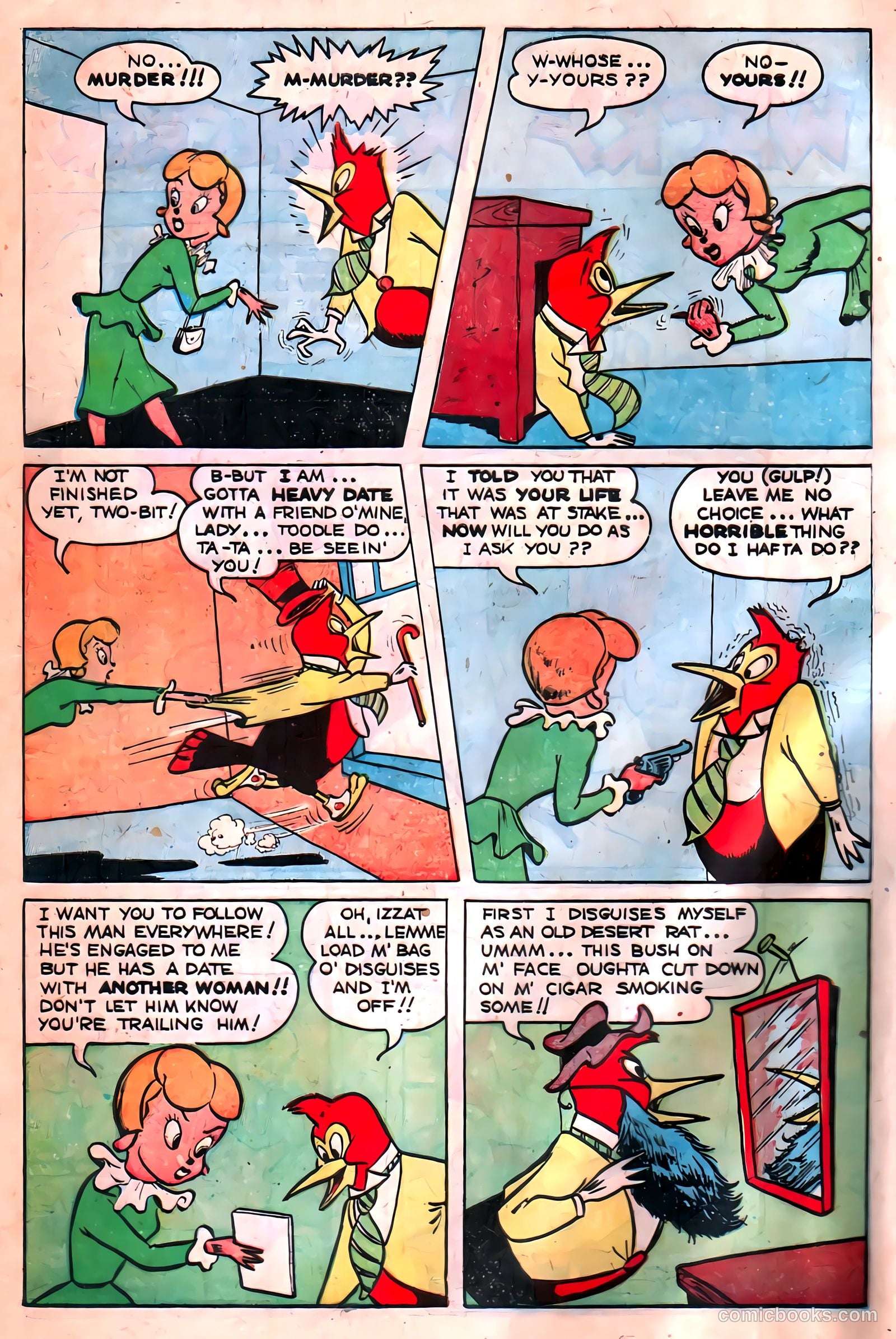 Two-Bit the Wacky Woodpecker #1 (1951) — page 4 of 36