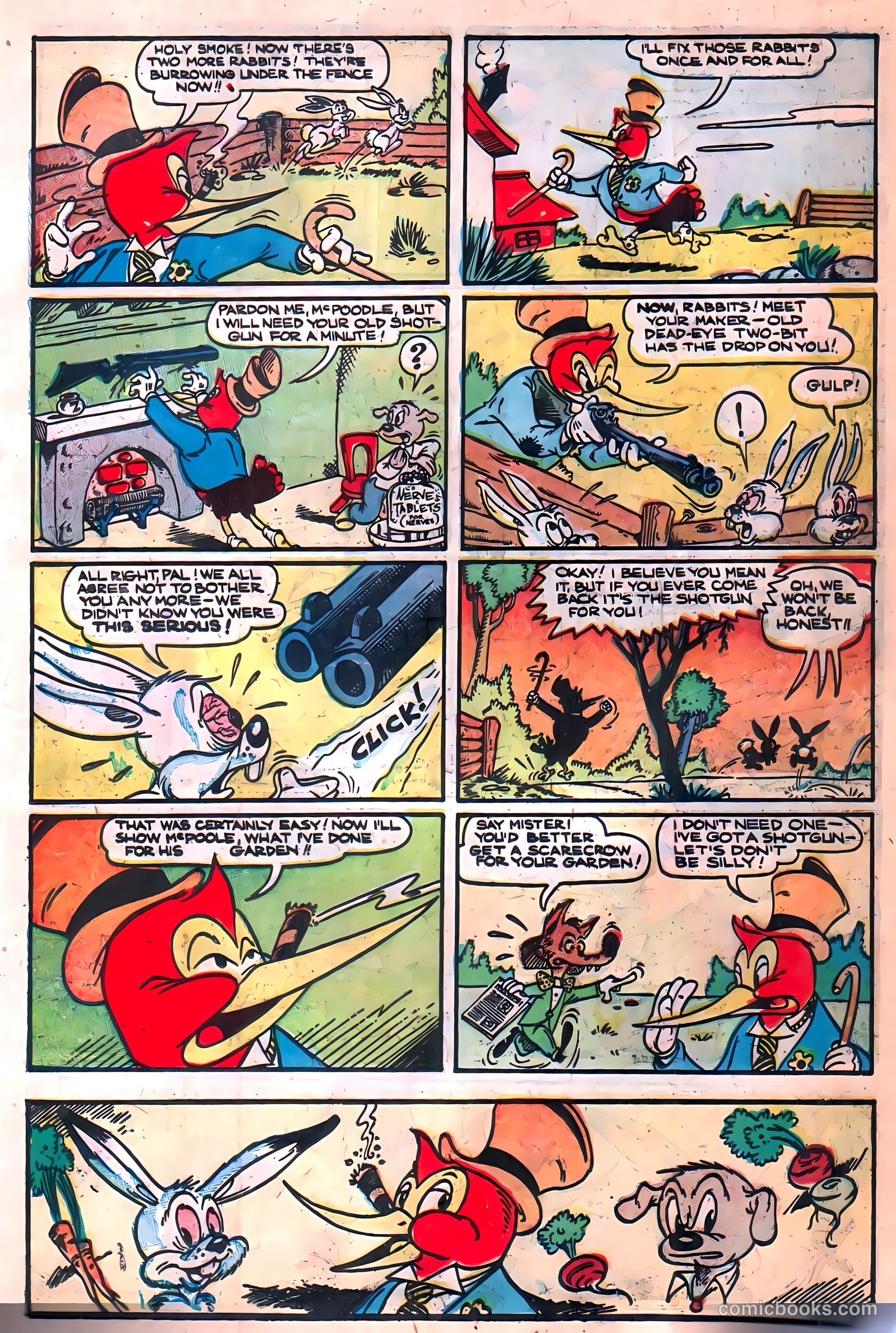 Two-Bit the Wacky Woodpecker #1 (1951) — page 11 of 36