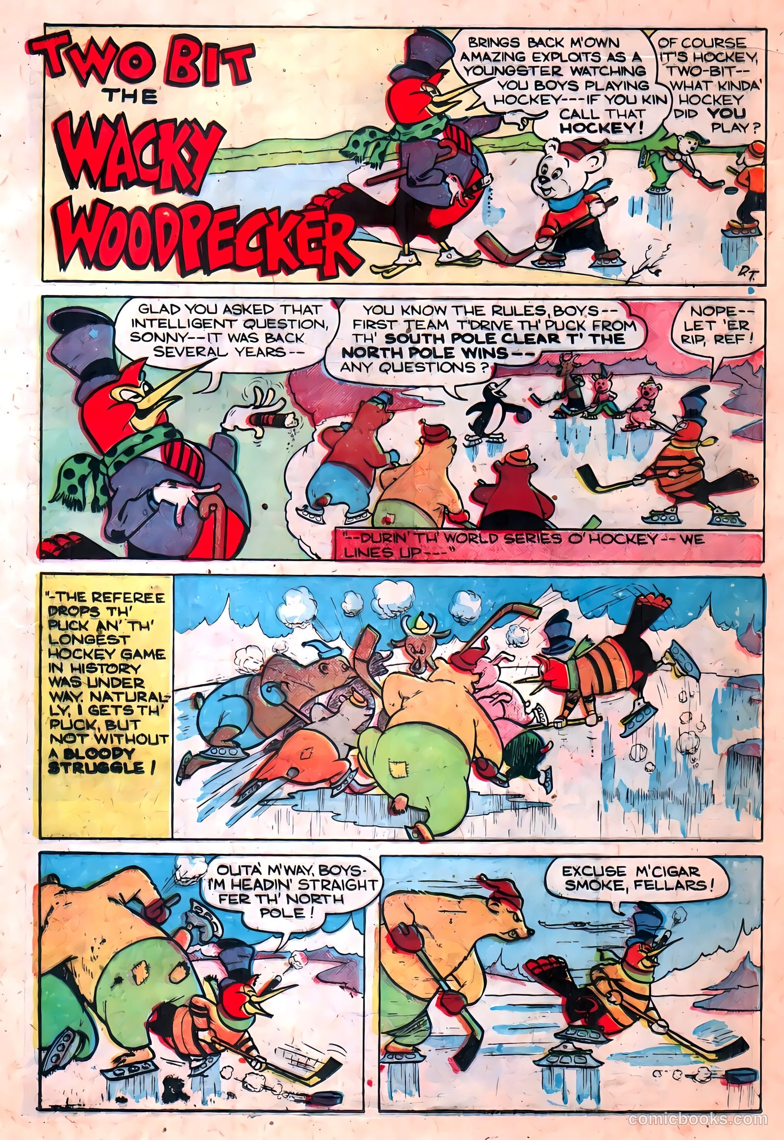 Two-Bit the Wacky Woodpecker #1 (1951) — page 17 of 36