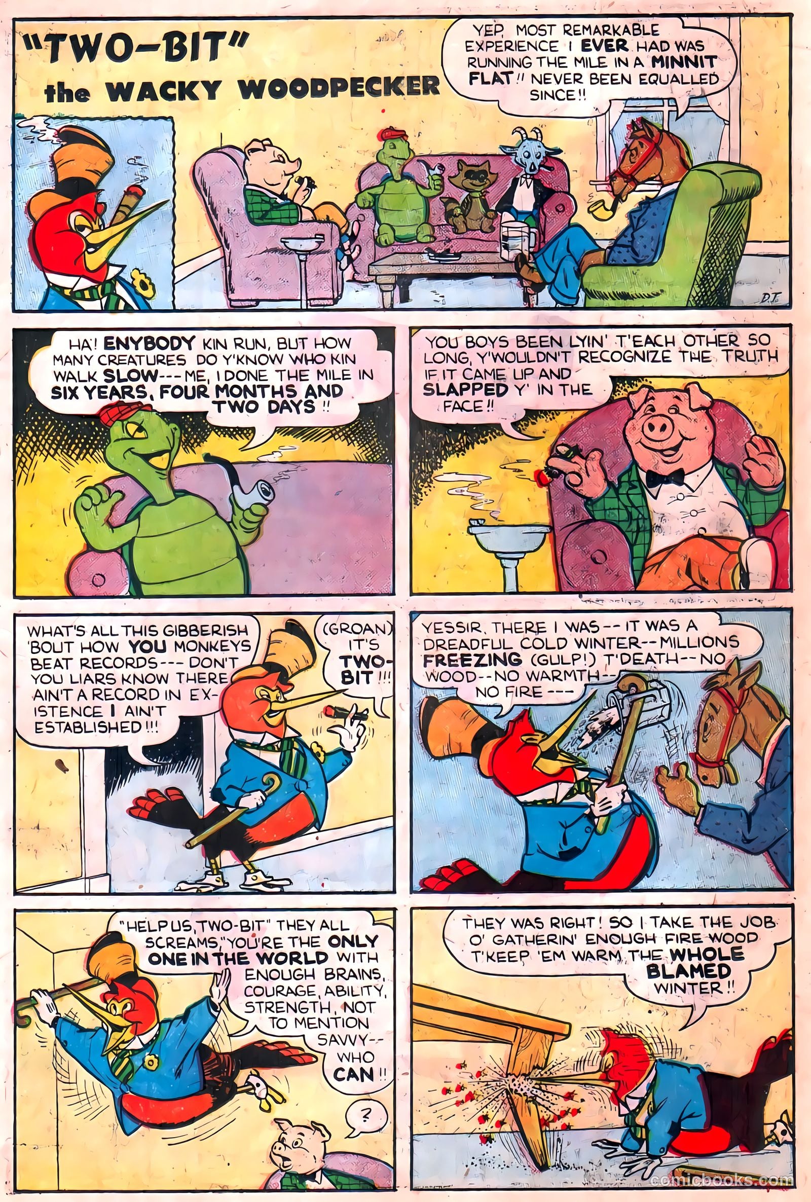 Two-Bit the Wacky Woodpecker #1 (1951) — page 21 of 36