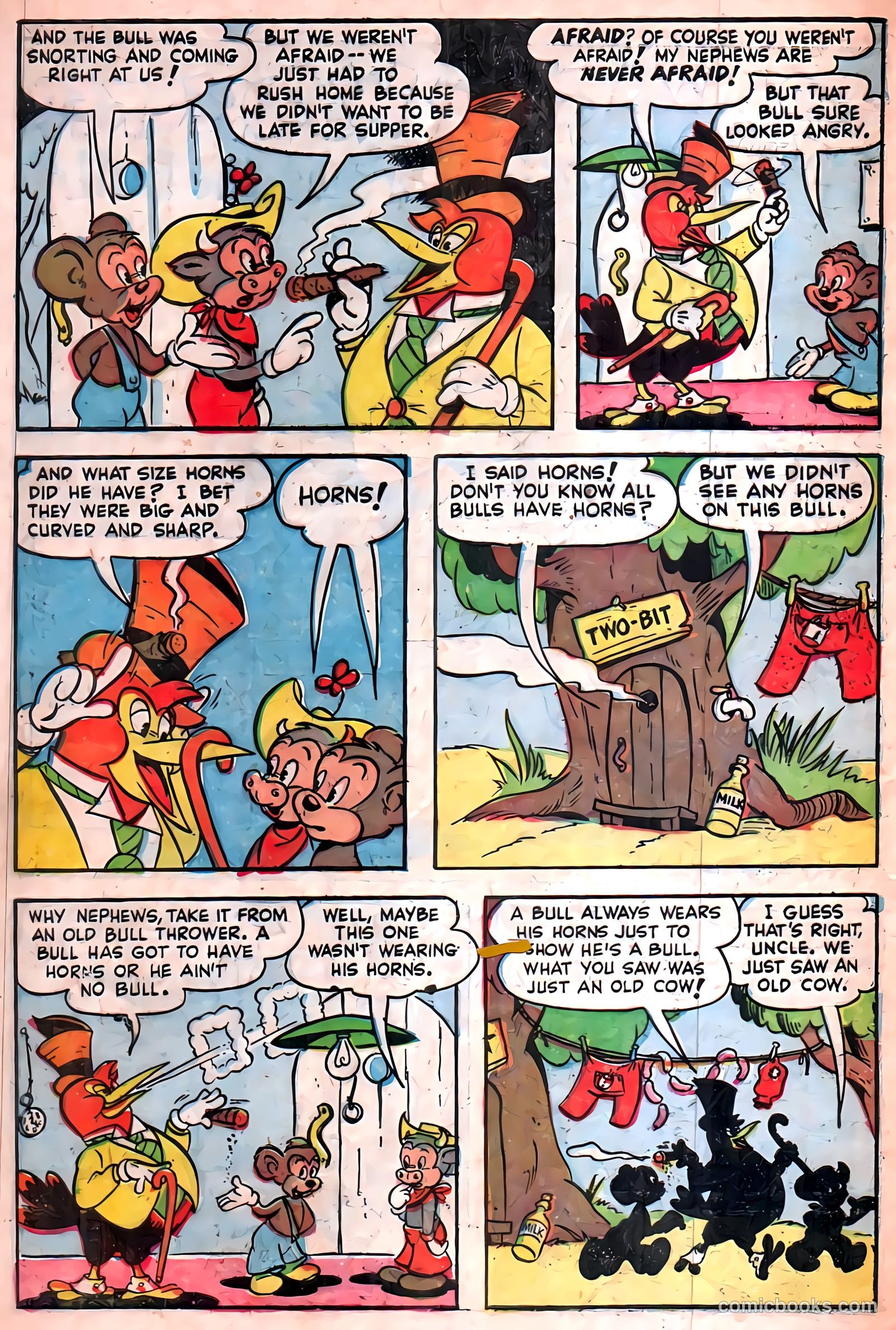 Two-Bit the Wacky Woodpecker #2 (1952) — page 4 of 36