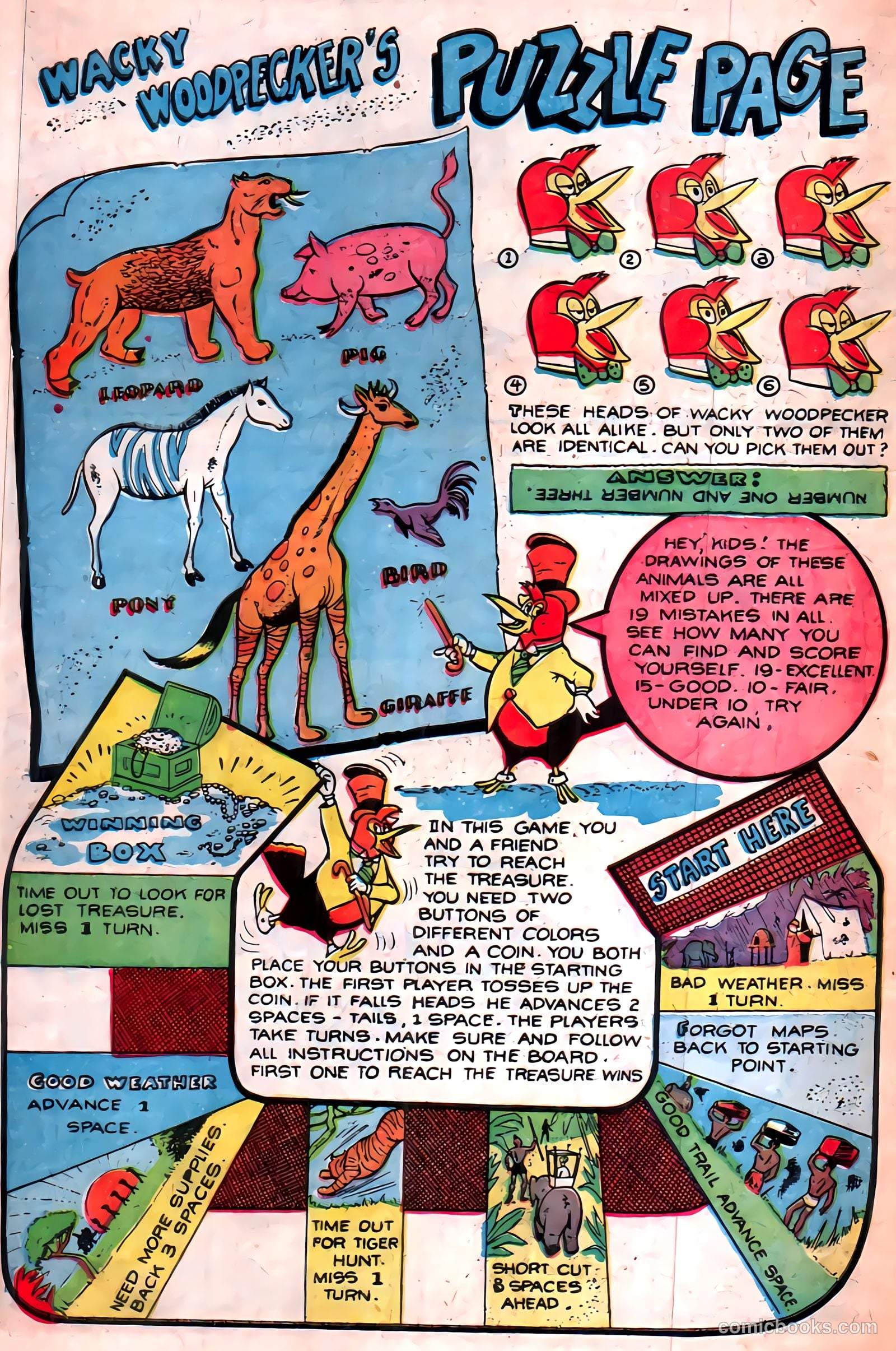 Two-Bit the Wacky Woodpecker #2 (1952) — page 10 of 36